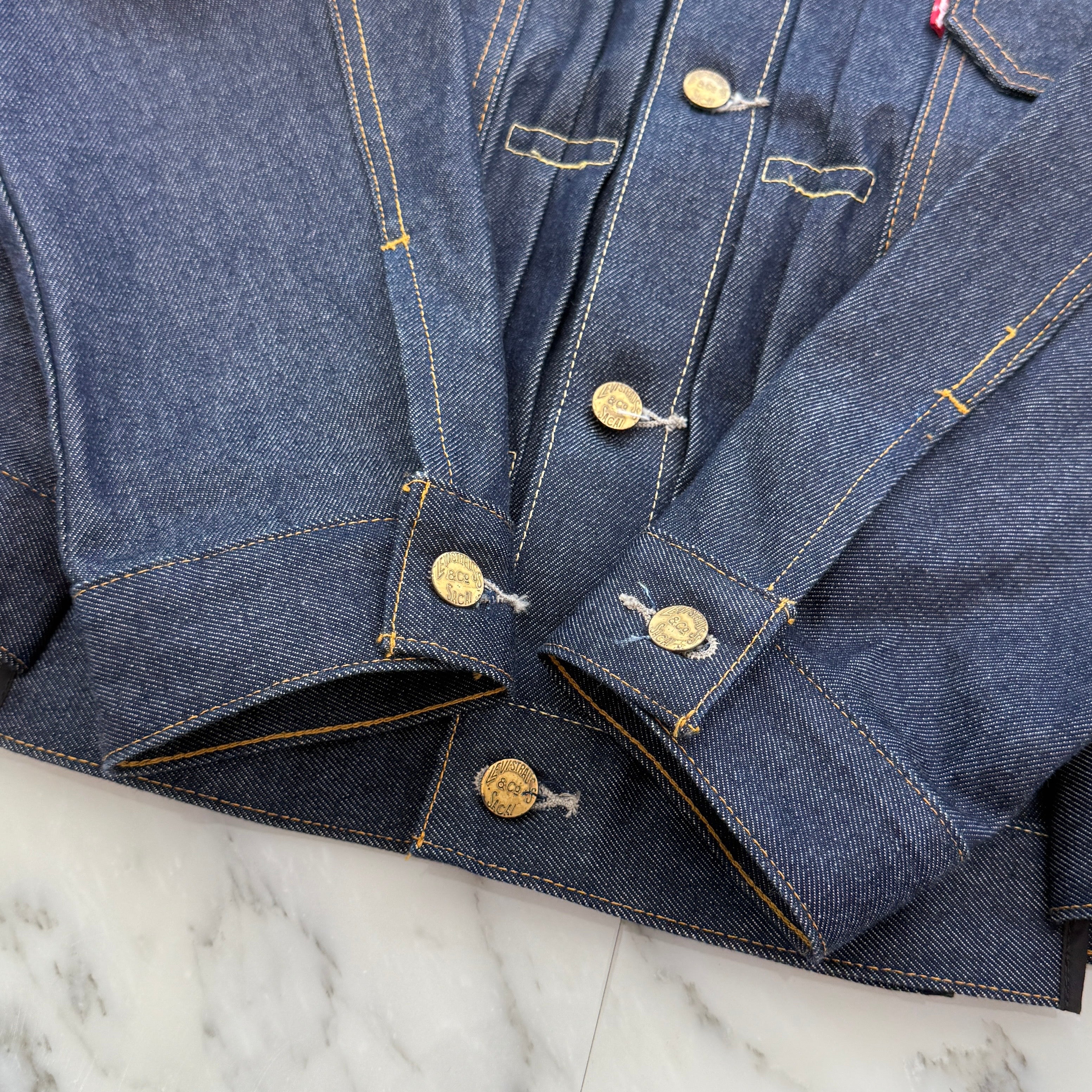 sacai × Levi's 2025SS Double Name Docking Denim Jacket 25-03708M