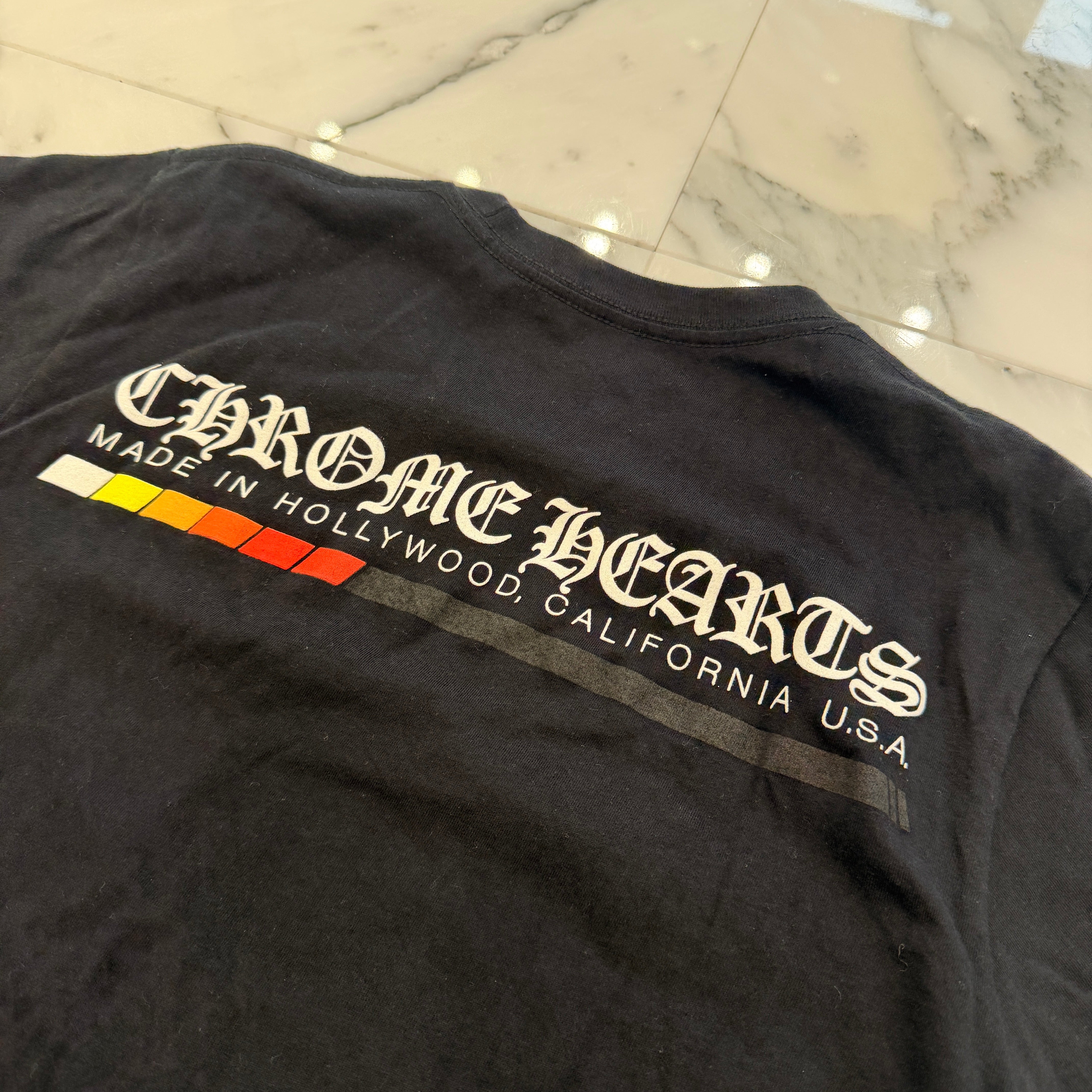 CHROME HEARTS Neon Bar Logo Tee Size S クロムハーツ ネオンバー ロゴ Tシャツ サイズS