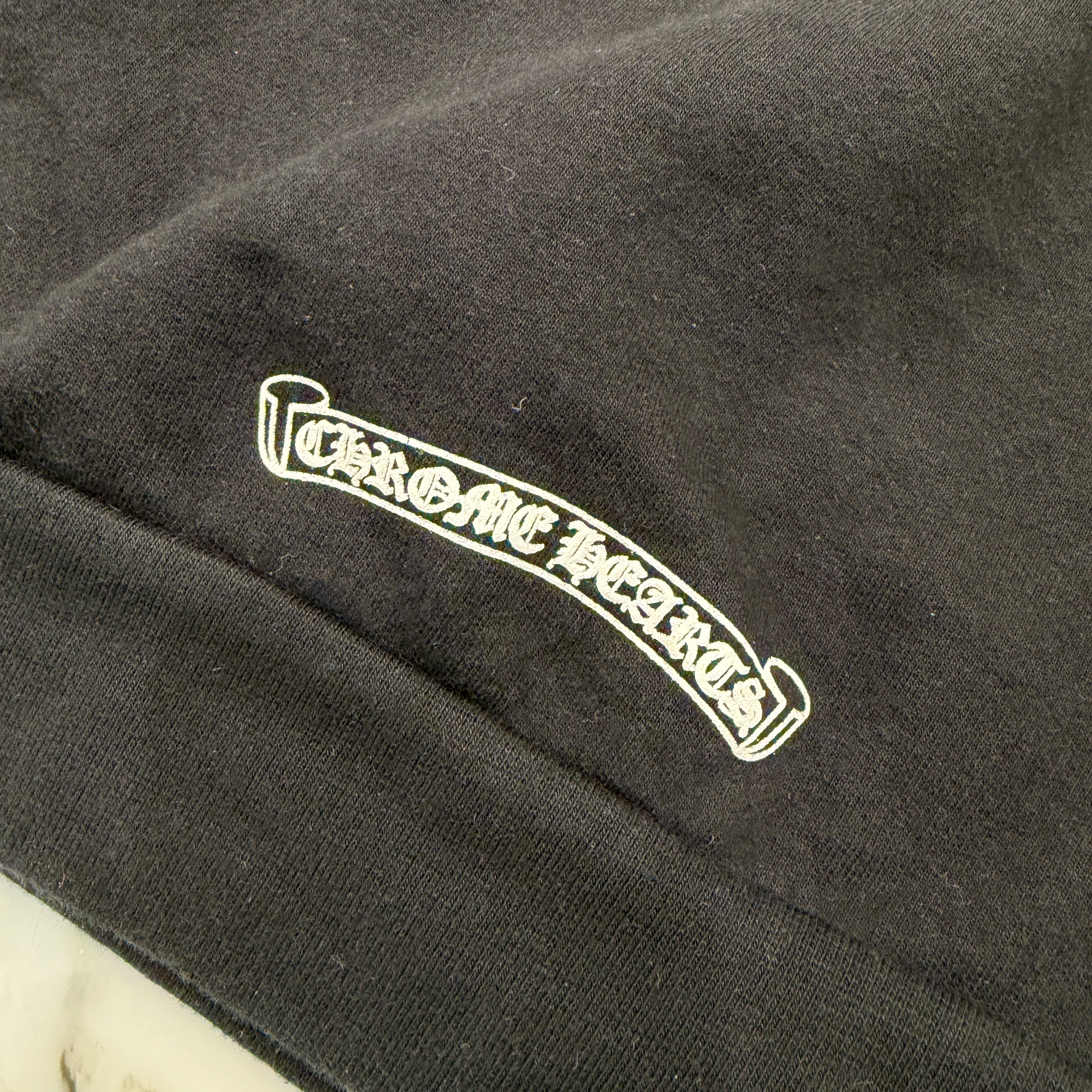 CHROME HEARTS Floral Cross Horseshoe Pullover Hoodie Size S クロムハーツ フローラルクロス ホースシュー プルオーバーフーディ サイズS