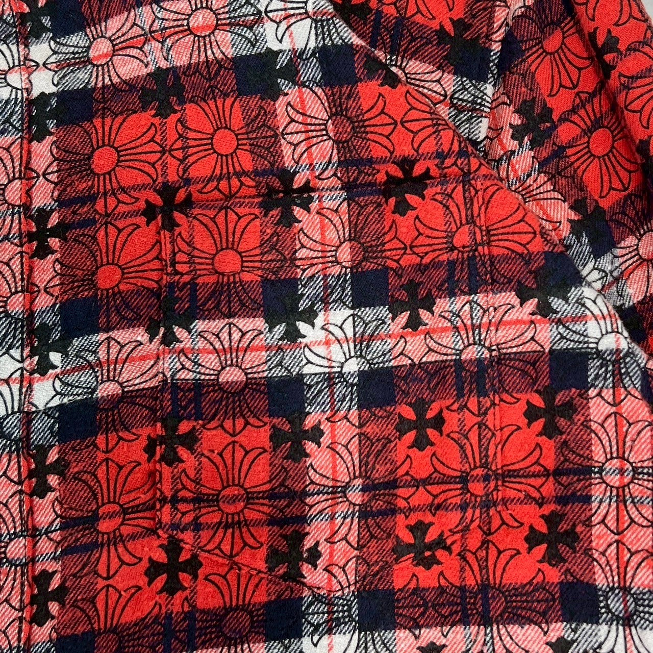 CHROME HEARTS Loose Ends Check Shirt Size M クロムハーツ ルーズエンド チェックシャツ サイズM