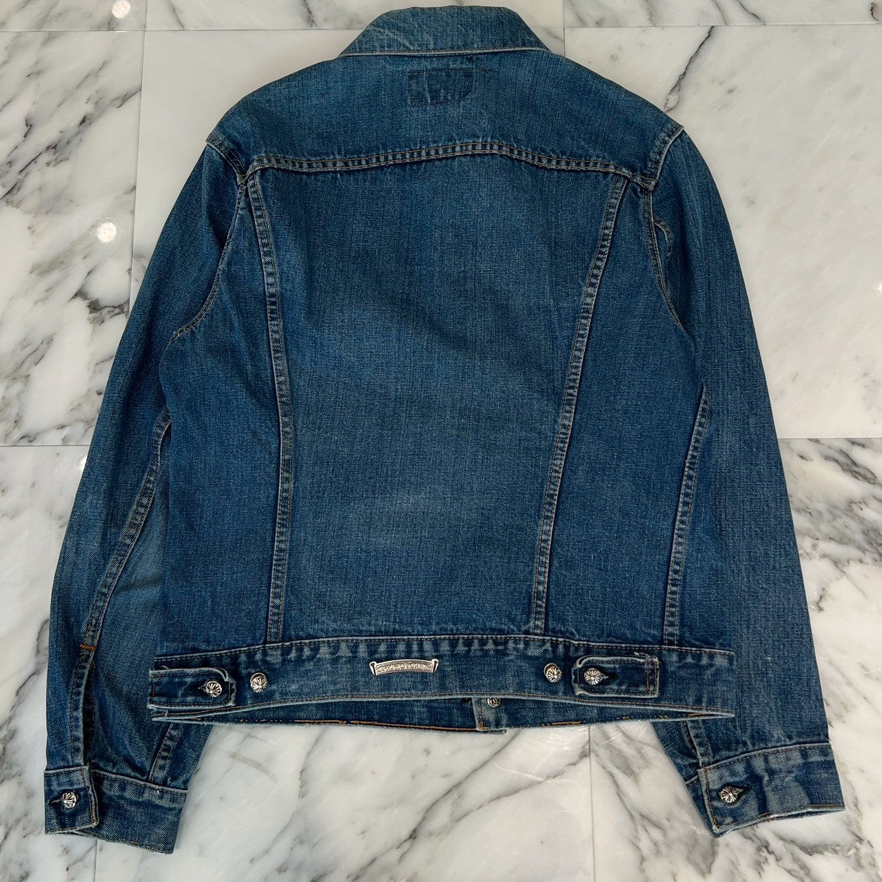CHROME HEARTS × Levi's Body VNTG Cross Ball Denim Jacket Size S クロムハーツ × リーバイスボディ ヴィンテージ クロスボール デニムジャケット サイズS