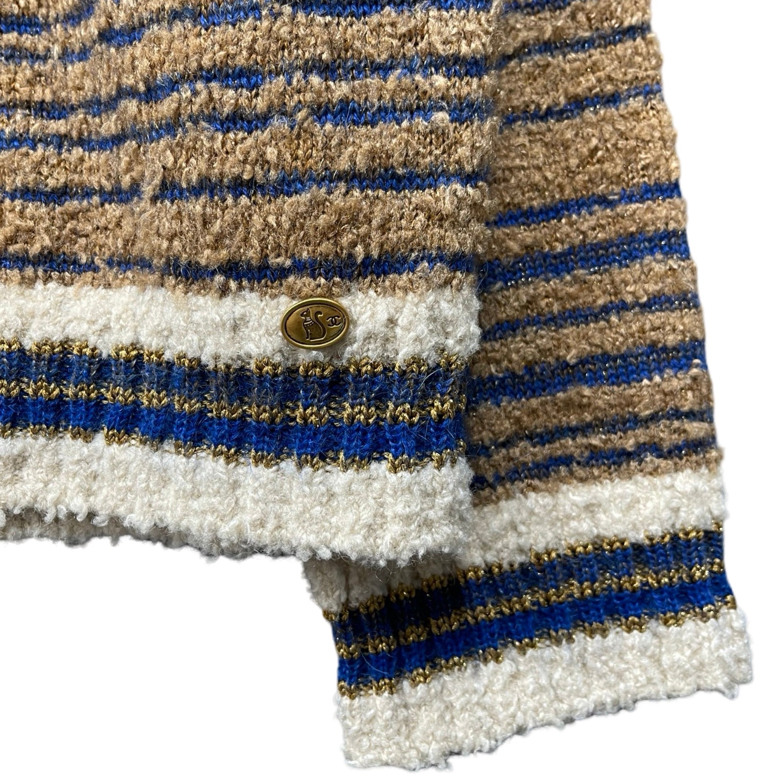 CHANEL 2019SS Nordic Pattern Knit Sweater P61617K47223 Size 50