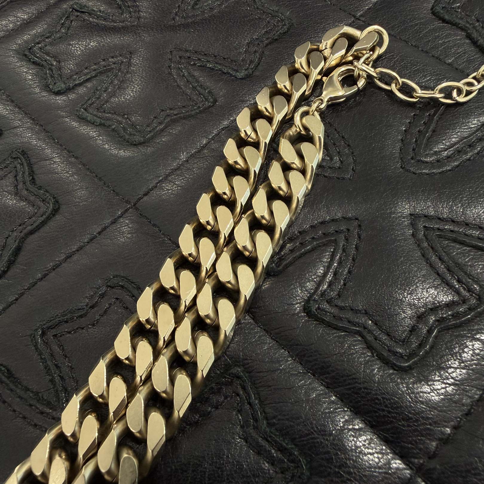 CHANEL 2021AW Coco Mark Curb Chain Rhinestone Necklace シャネル ココマークカーブチェーンラインストーンネックレス