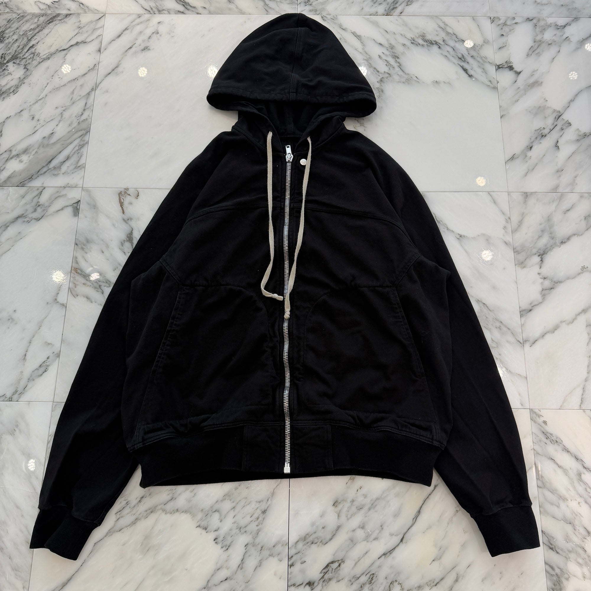 Rick Owens 2024AW Windbreaker Zip Up Hoodie RU02D6241-BA Size M リックオウエンス ウィンドブレーカー ジップアップ フーディー サイズM