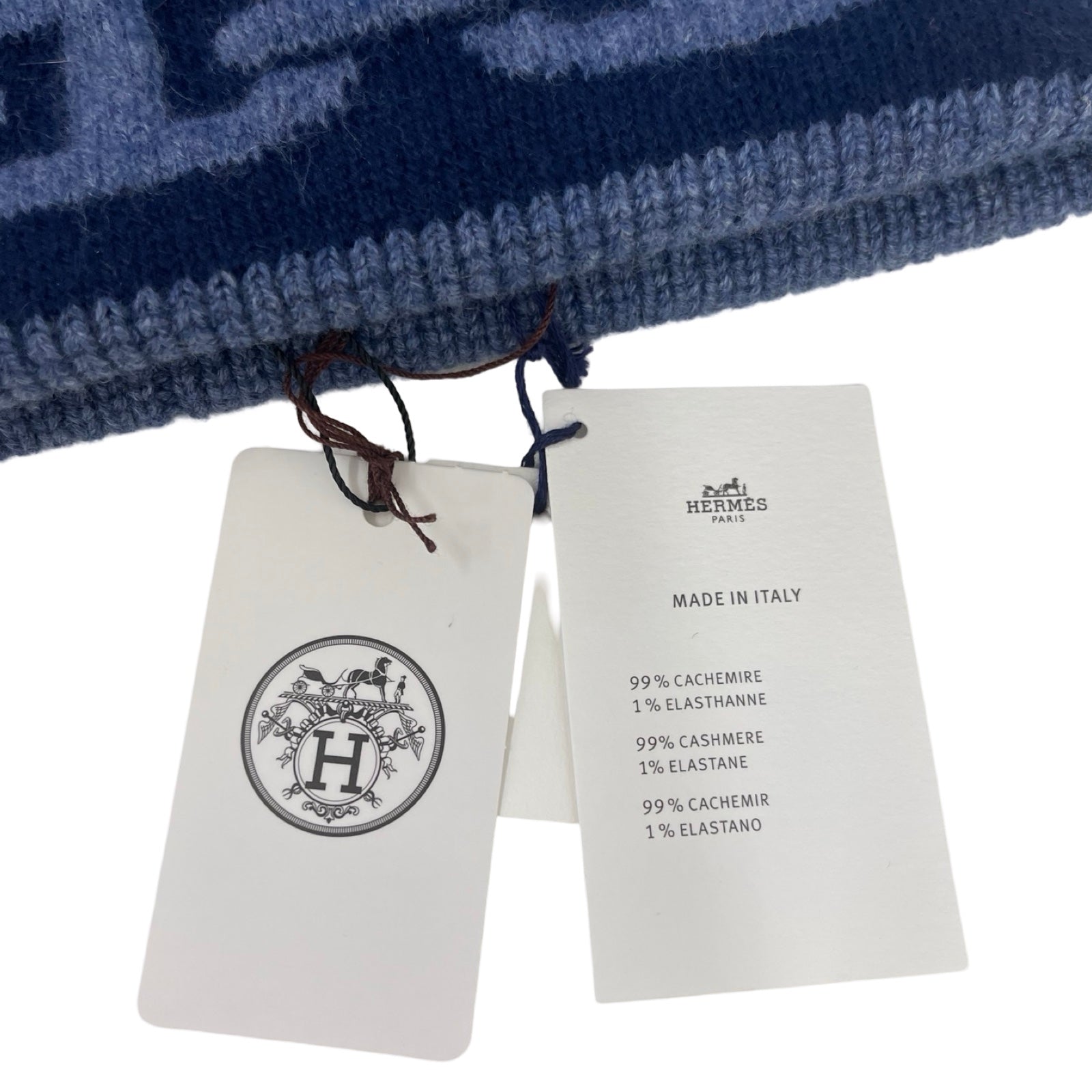 HERMES 2023AW Cashmere Knit Cap "HEAVEN" H232021N MJLA Size L