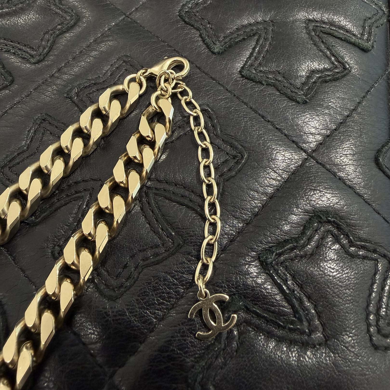 CHANEL 2021AW Coco Mark Curb Chain Rhinestone Necklace シャネル ココマークカーブチェーンラインストーンネックレス