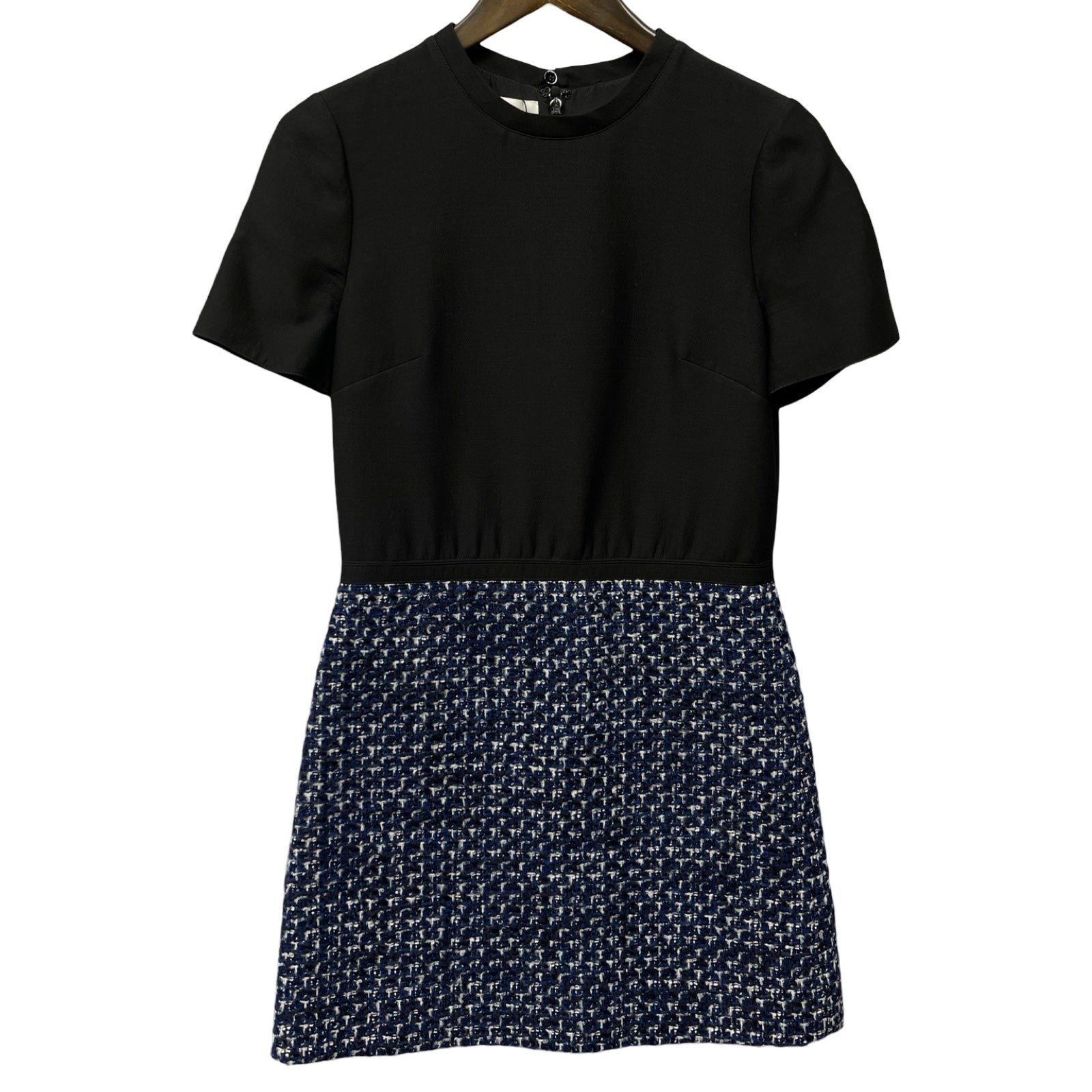 VALENTINO Crepe And Tweed Minidress XB3VAY006VKK92 Size 36