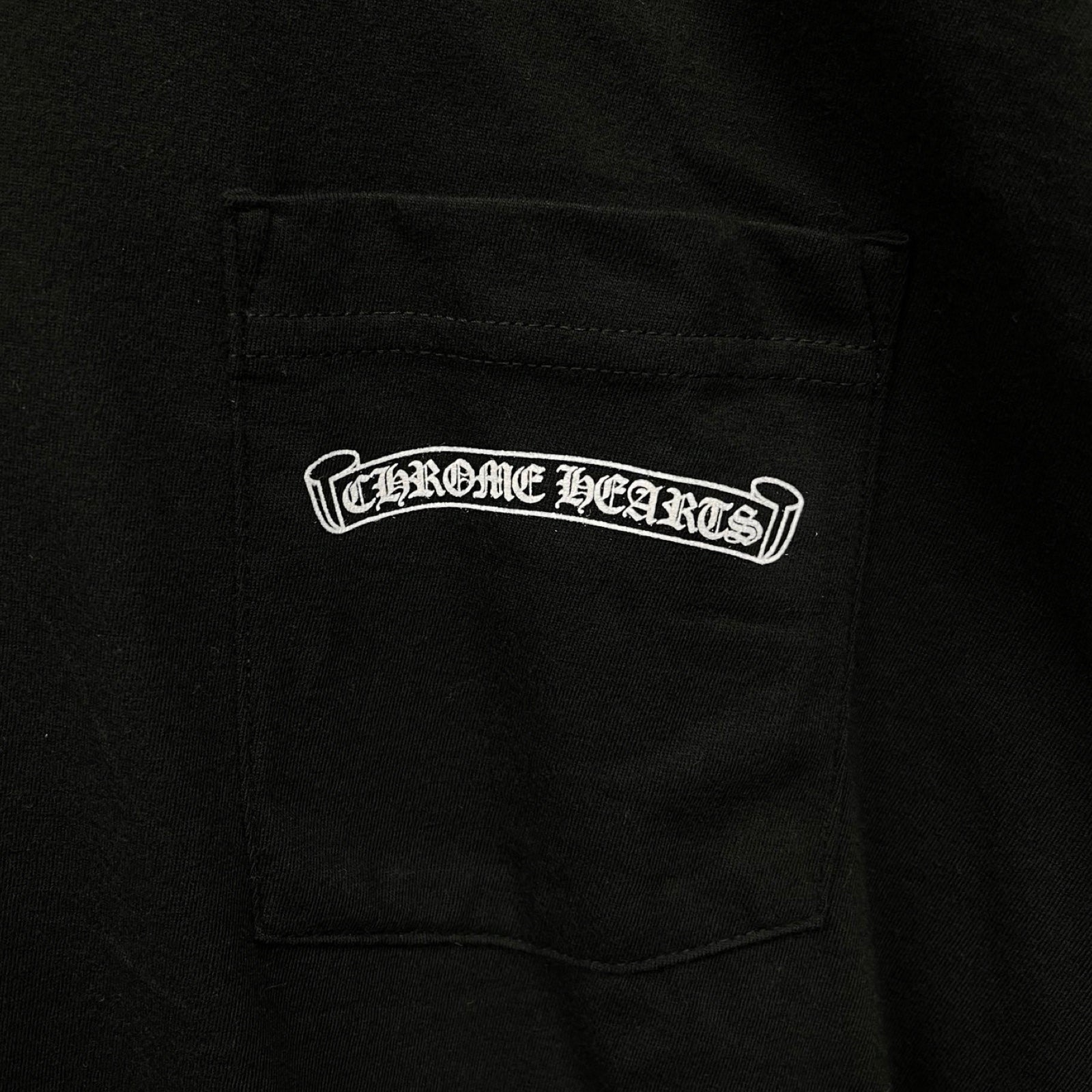 CHROME HEARTS Back CH Plus Arch Logo USA Tee Size L