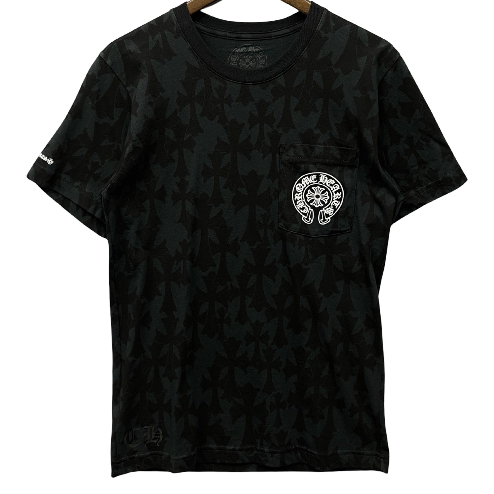 CHROME HEARTS 2024SS Graveyard Cemetery Cross Tee Size S