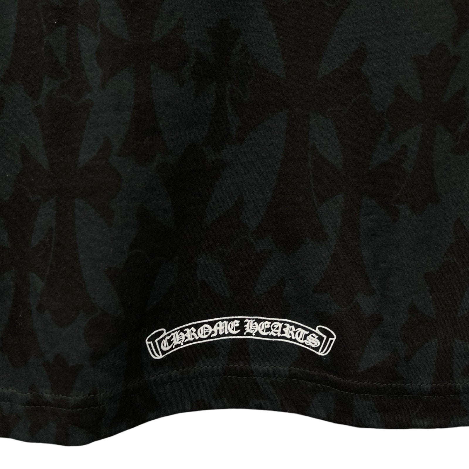 CHROME HEARTS 2024SS Graveyard Cemetery Cross Tee Size S