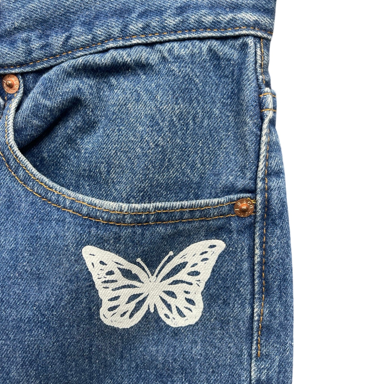 ABOUT DREAMS Butterfly Jeans Size W34 L34