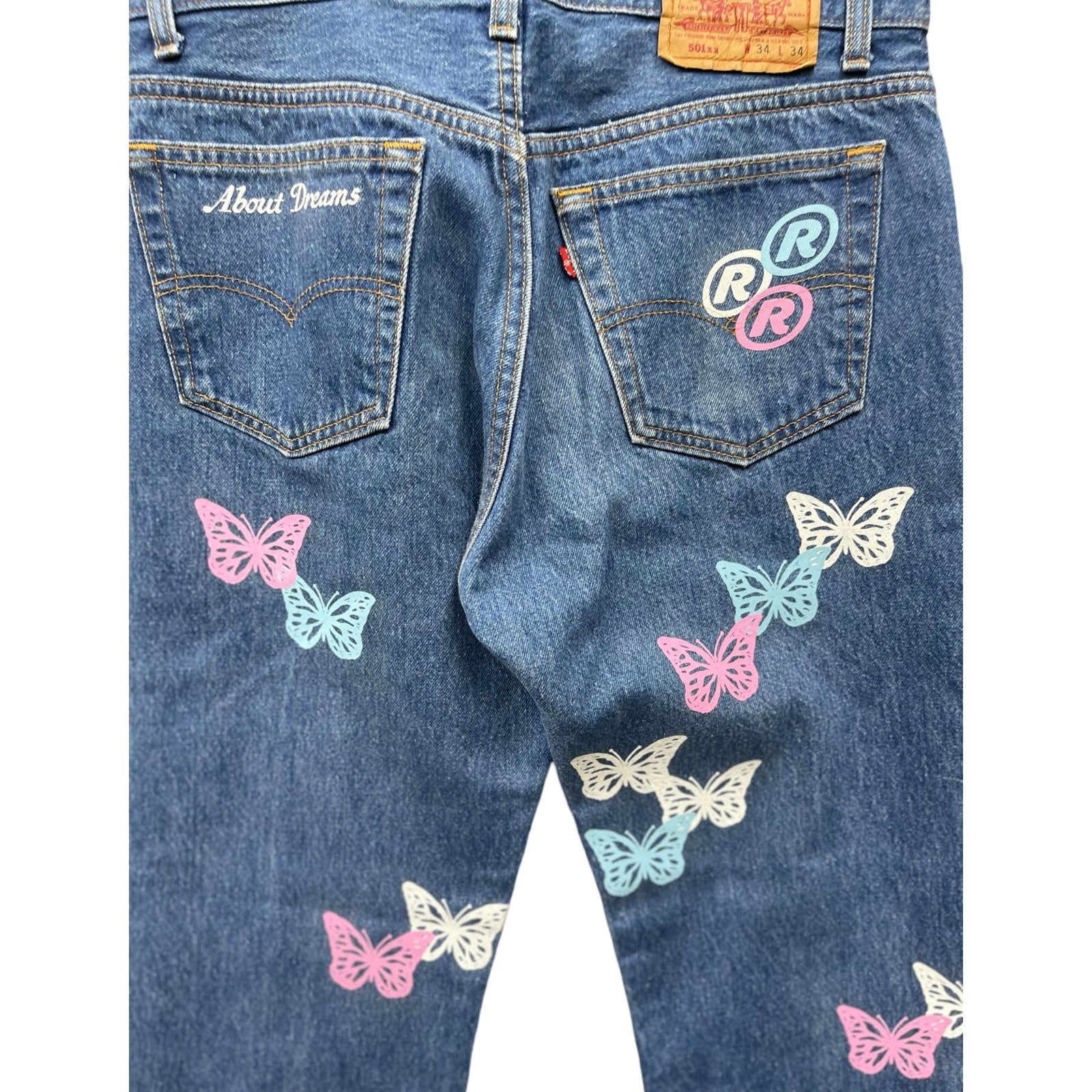 ABOUT DREAMS Butterfly Jeans Size W34 L34