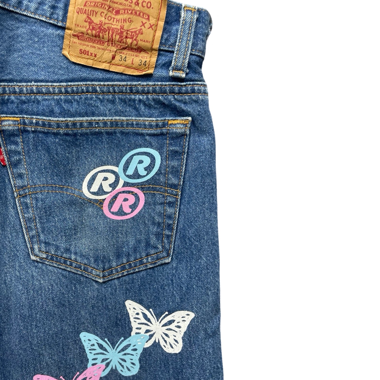 ABOUT DREAMS Butterfly Jeans Size W34 L34