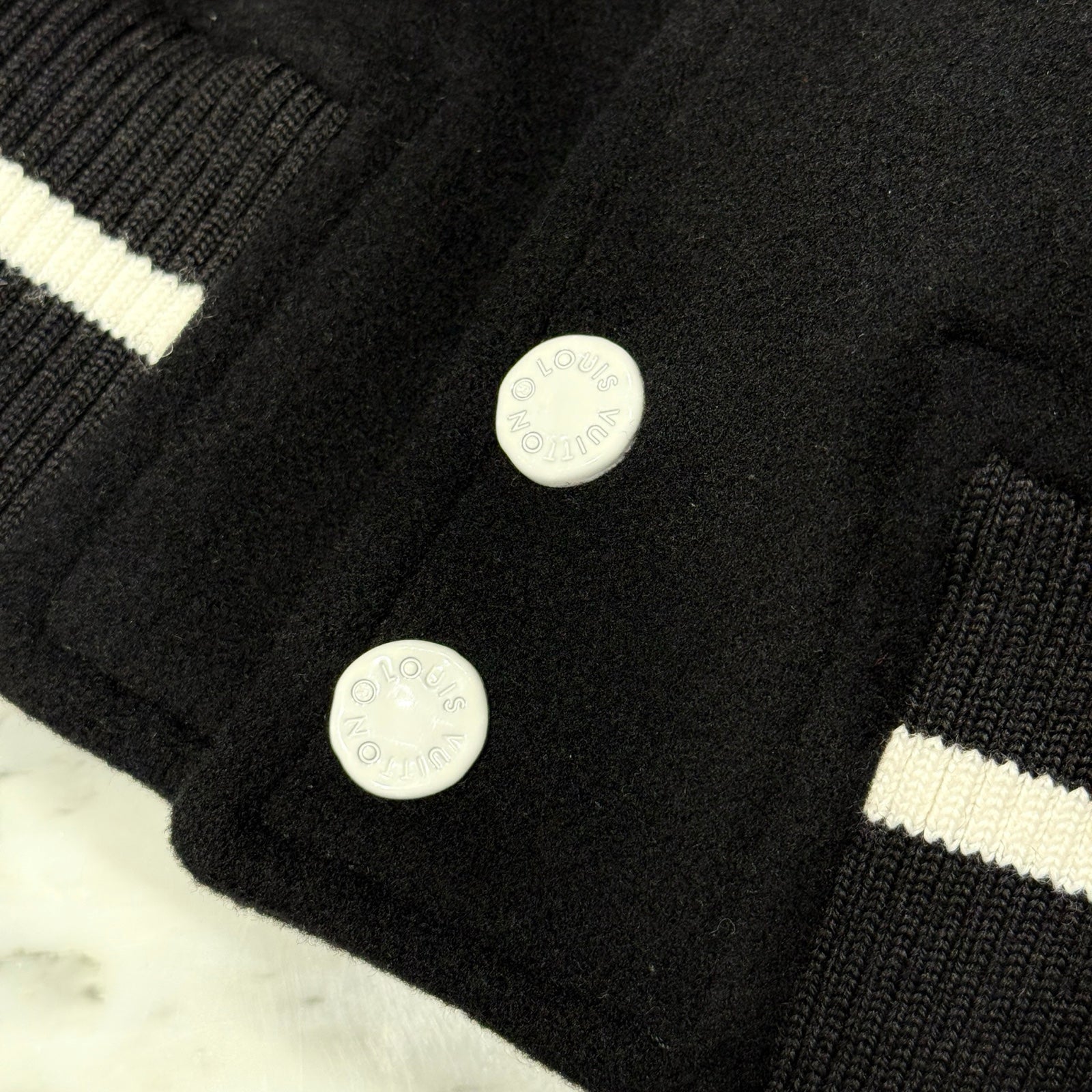 LOUIS VUITTON 2022SS Crochet Flower Varsity Jacket 1A7QJ6 Size 48