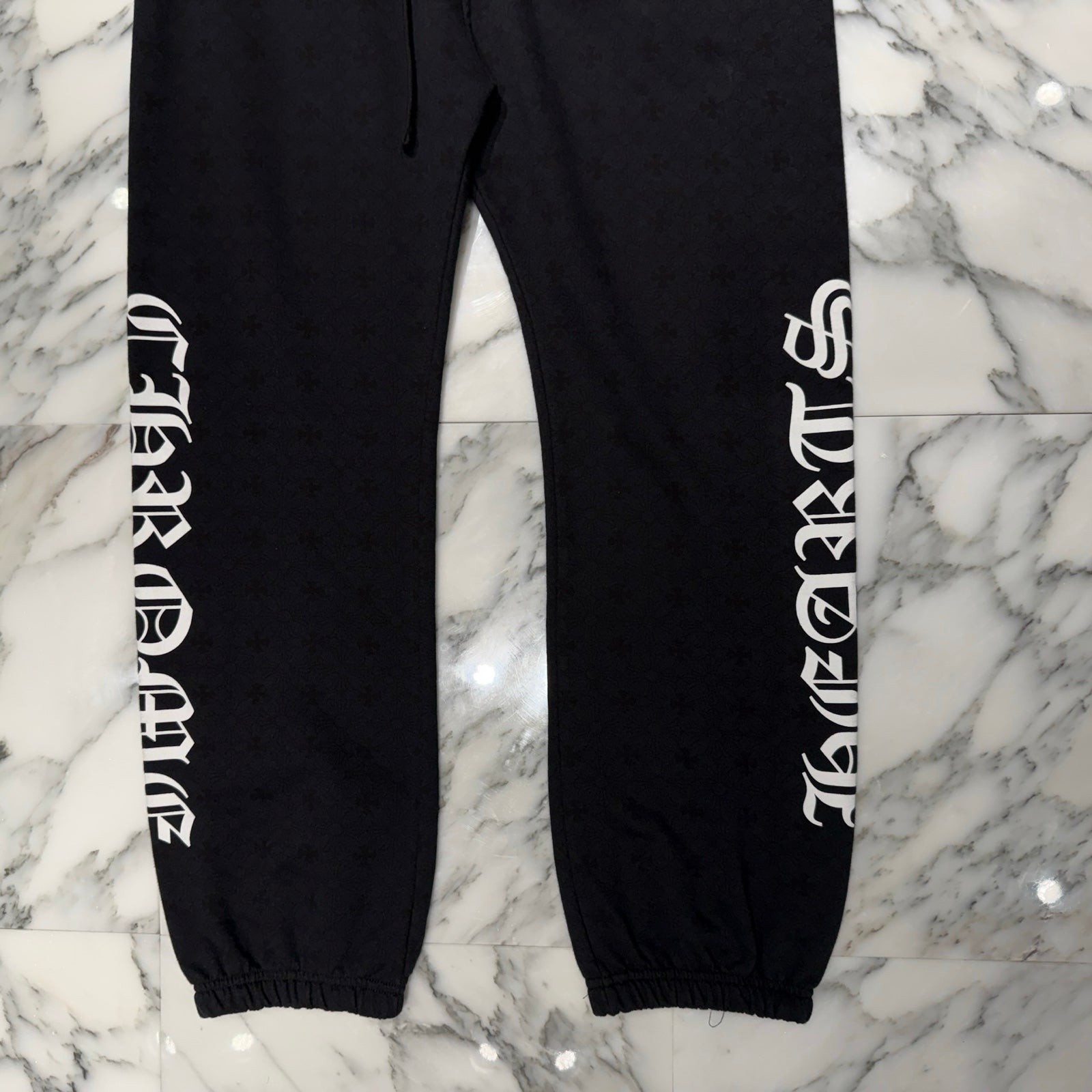 CHROME HEARTS CH Plus Cemetery Cross Sweat Long Pants Size L