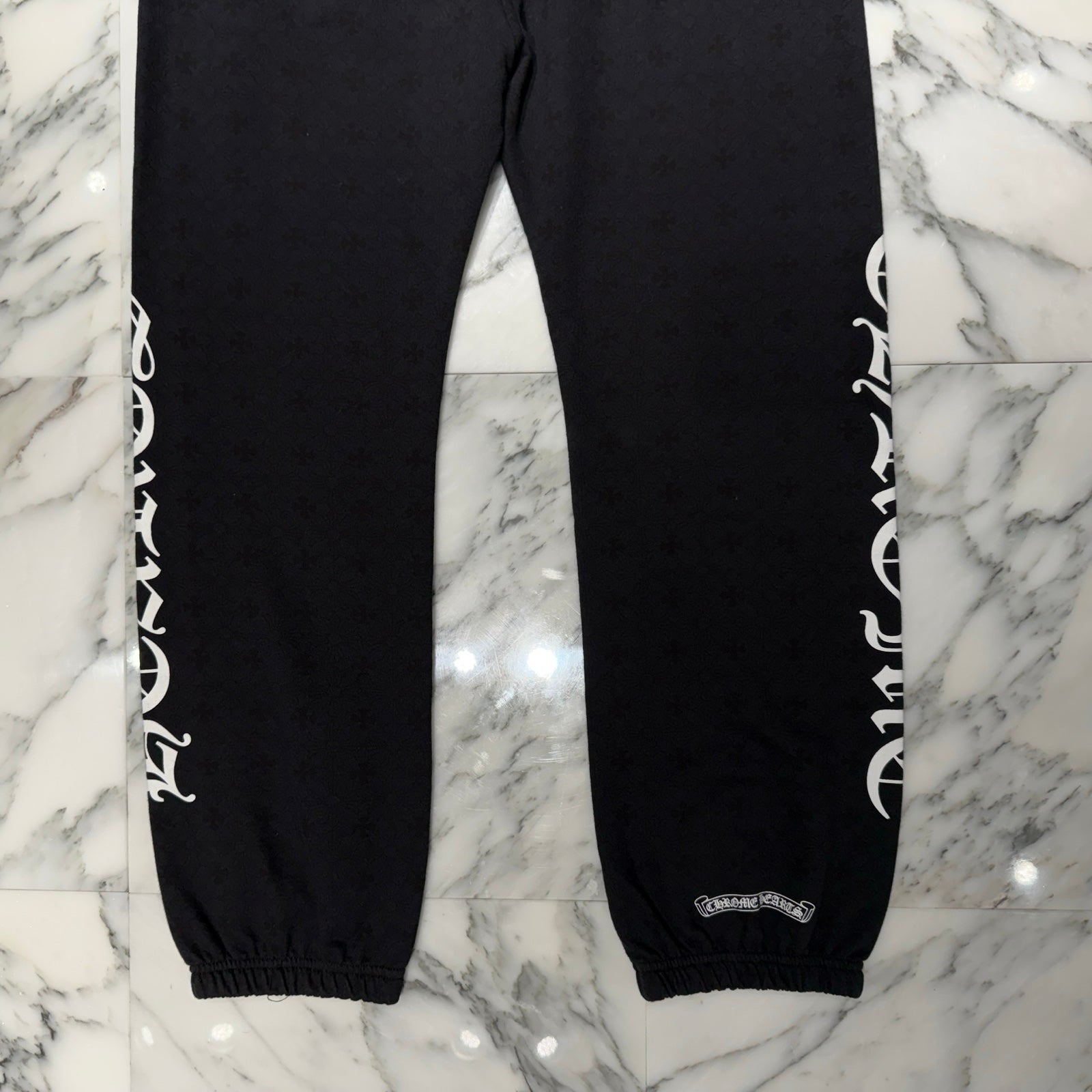 CHROME HEARTS CH Plus Cemetery Cross Sweat Long Pants Size L