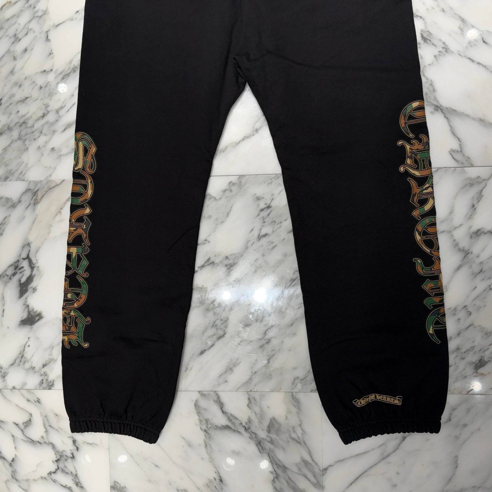CHROME HEARTS Camo Cemetery Cross Sweat Long Pants Size XL