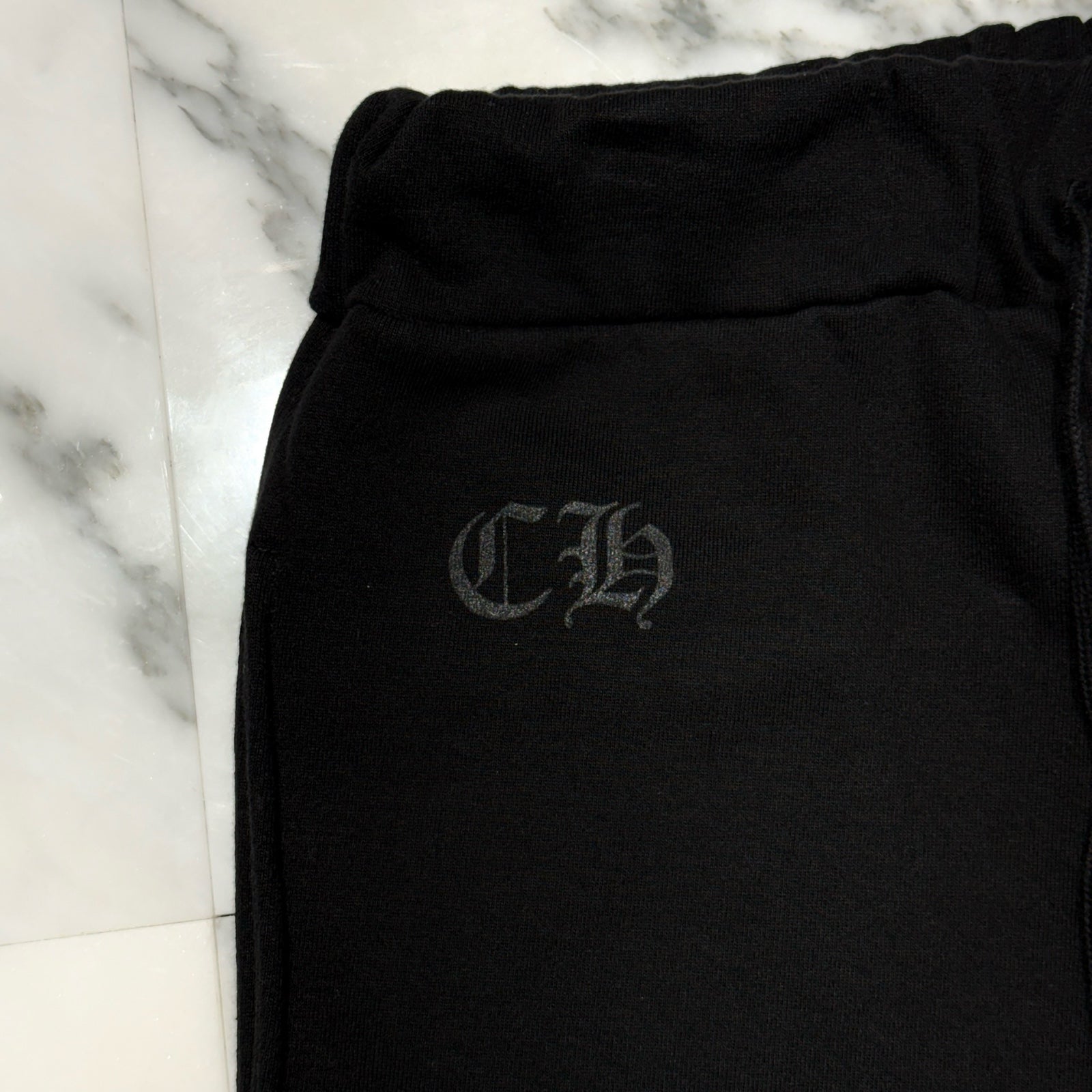 CHROME HEARTS Gradient Circle Logo Floral Cross Sweat Long Pants Size M