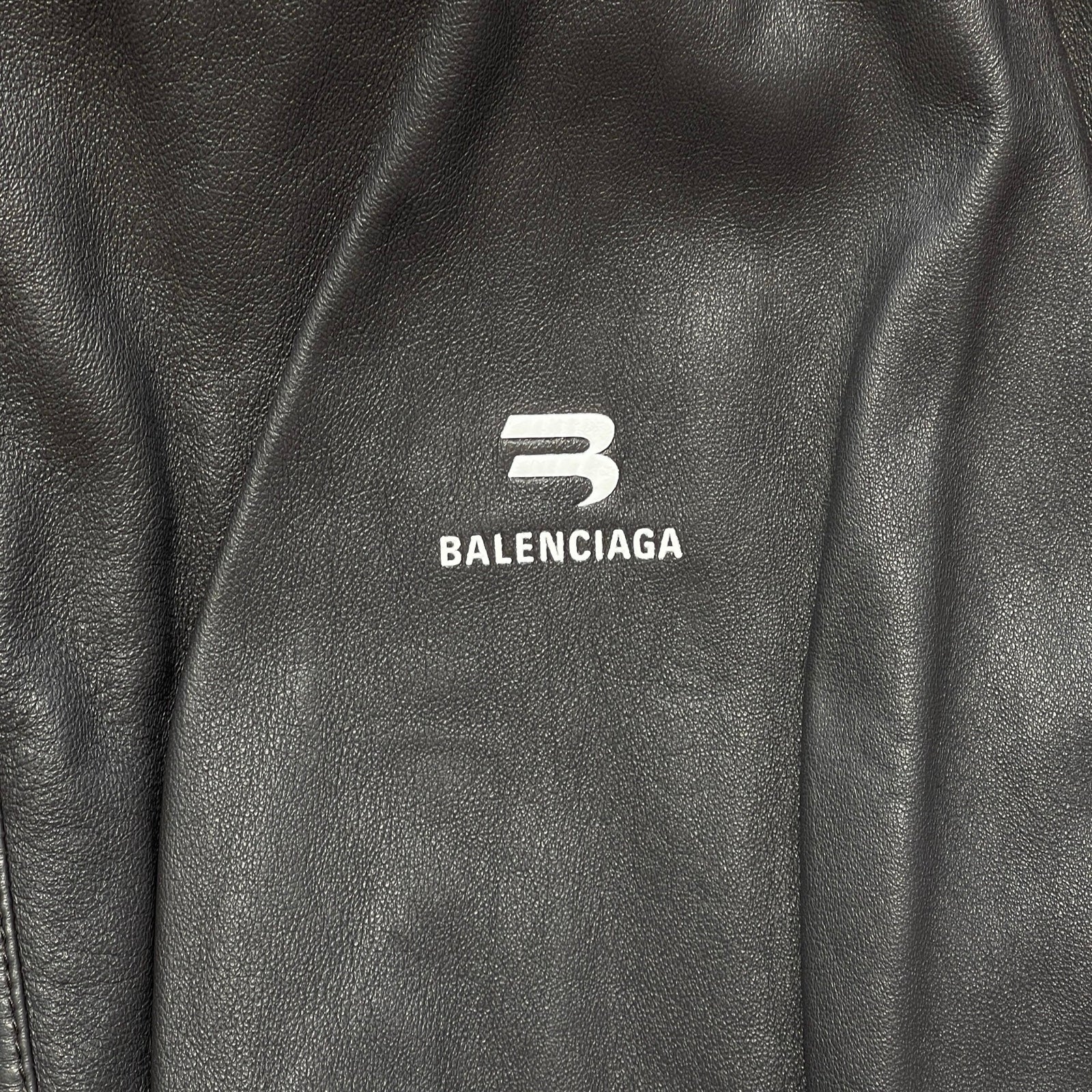 BALENCIAGA 2022AW Sporty B Leather Taxi Jacket 719225 TLS01 Size 44 バレンシアガ スポーティB レザー タクシー ジャケット サイズ44