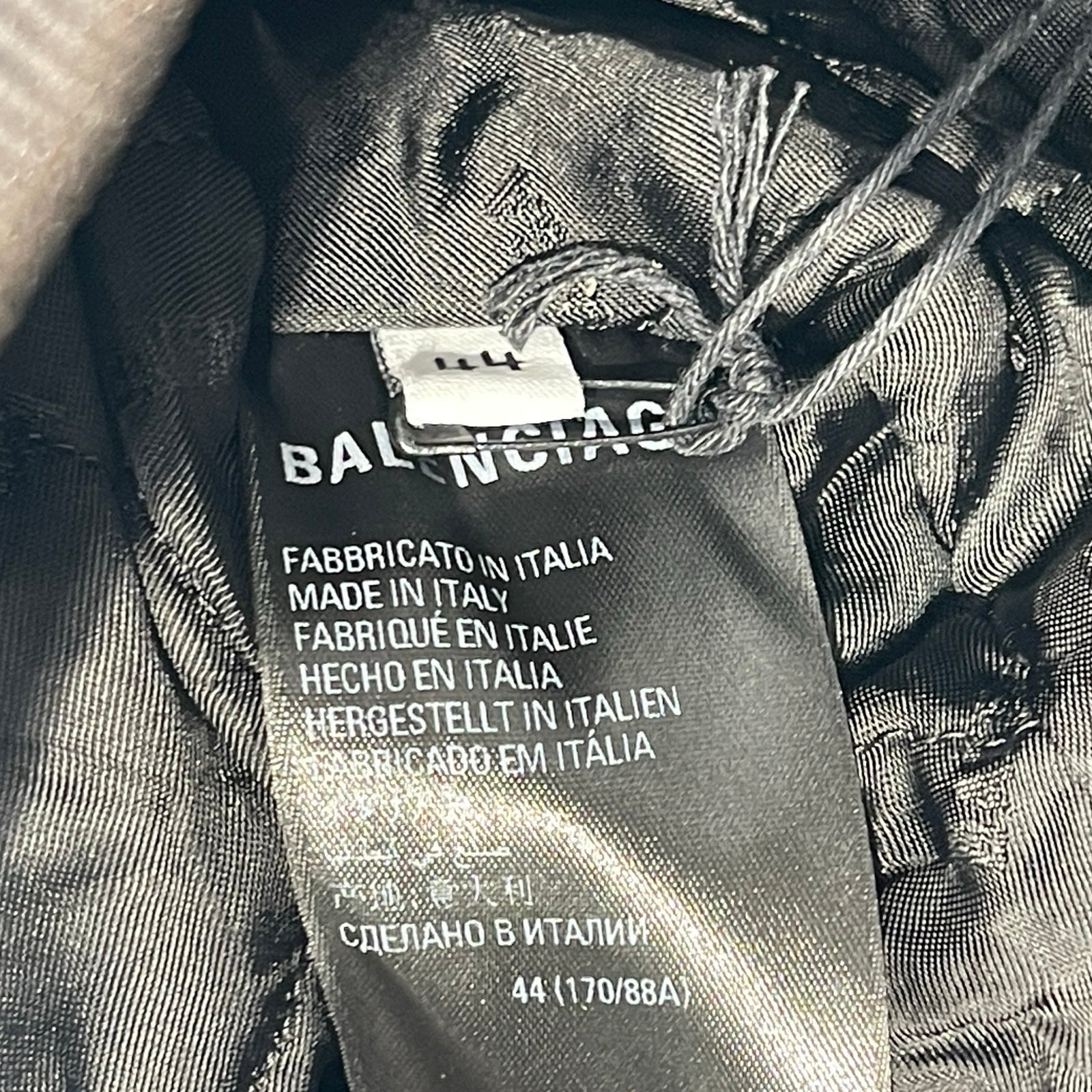 BALENCIAGA 2022AW Sporty B Leather Taxi Jacket 719225 TLS01 Size 44 バレンシアガ スポーティB レザー タクシー ジャケット サイズ44