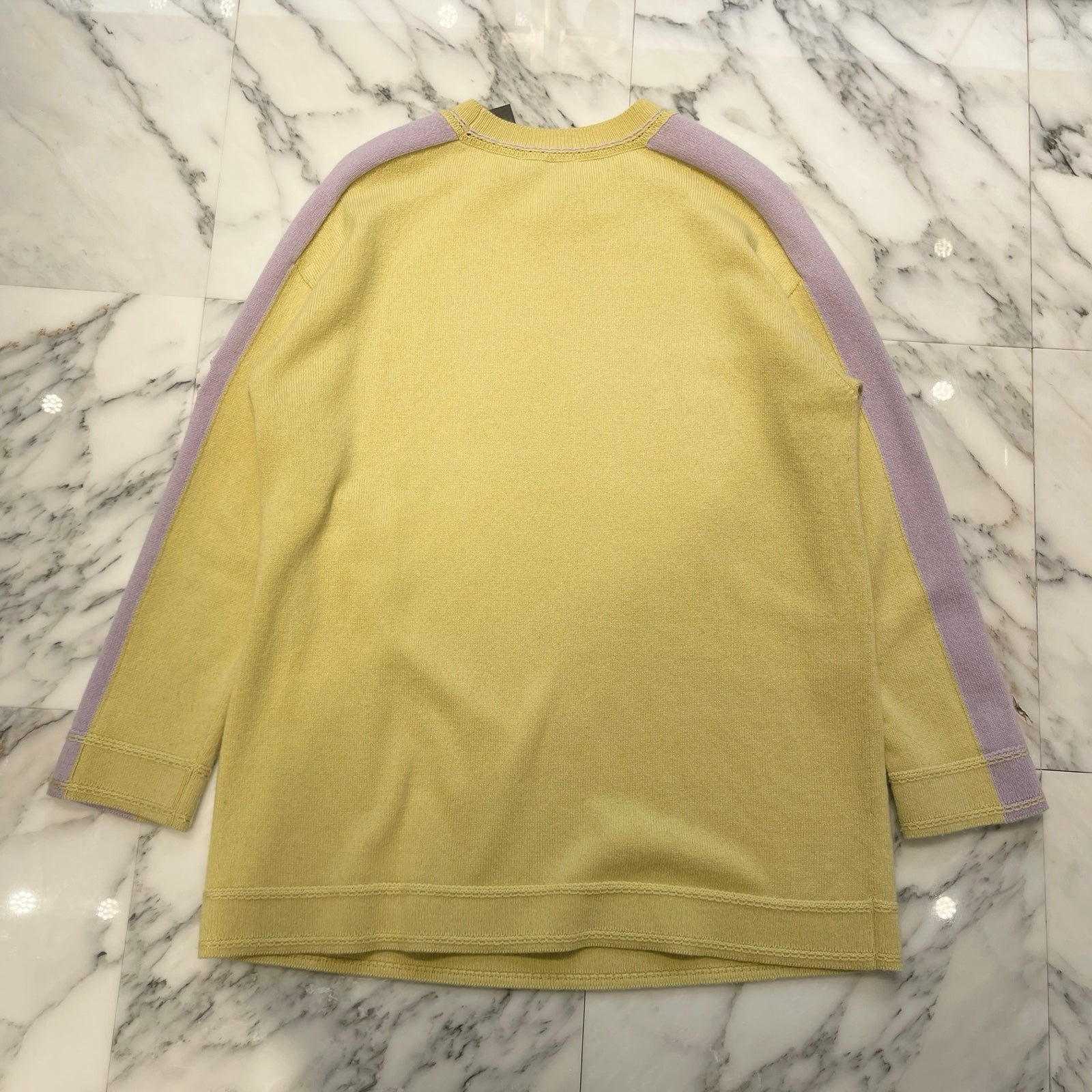 CHANEL 2024SS 24 Cruise Sequin Coco Mark Long Sleeve Dress P76434K10983 Size 38 シャネル スパンコール装飾 ココマーク ロングスリーブ カシミヤワンピース サイズ38