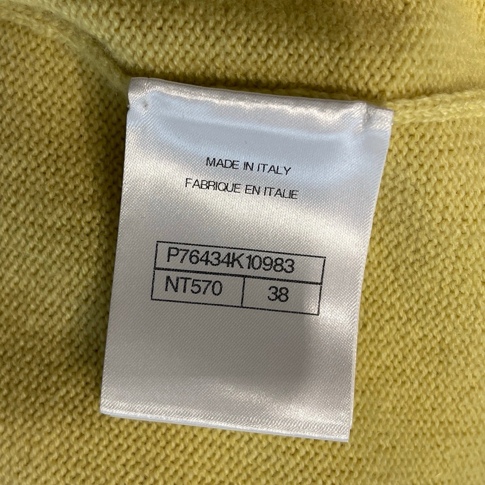 CHANEL 2024SS 24 Cruise Sequin Coco Mark Long Sleeve Dress P76434K10983 Size 38 シャネル スパンコール装飾 ココマーク ロングスリーブ カシミヤワンピース サイズ38