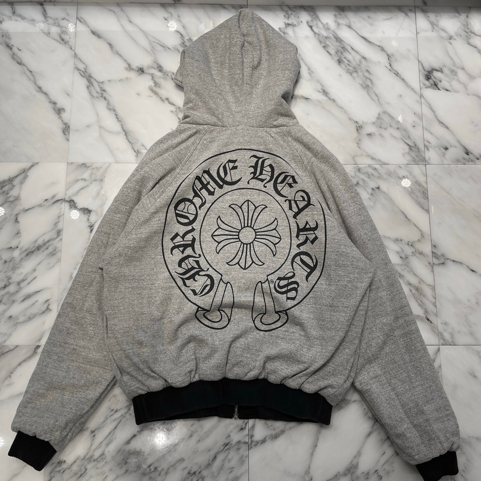 CHROME HEARTS U.G.E.D Reversible Nylon Zip Up Hoodie Jacket Size M クロムハーツ リバーシブル ナイロン ジップアップフーディージャケット サイズM
