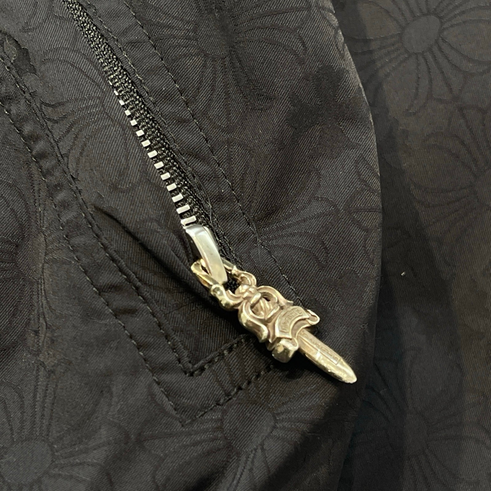 CHROME HEARTS U.G.E.D Reversible Nylon Zip Up Hoodie Jacket Size M クロムハーツ リバーシブル ナイロン ジップアップフーディージャケット サイズM