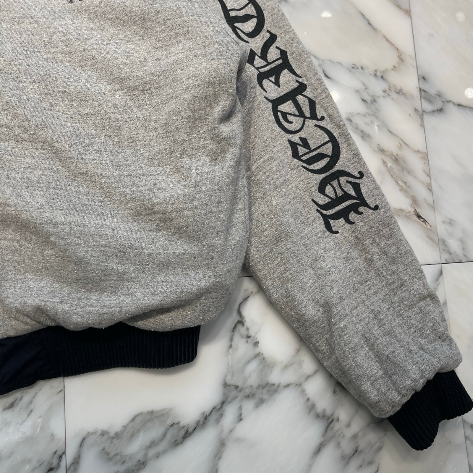 CHROME HEARTS U.G.E.D Reversible Nylon Zip Up Hoodie Jacket Size M