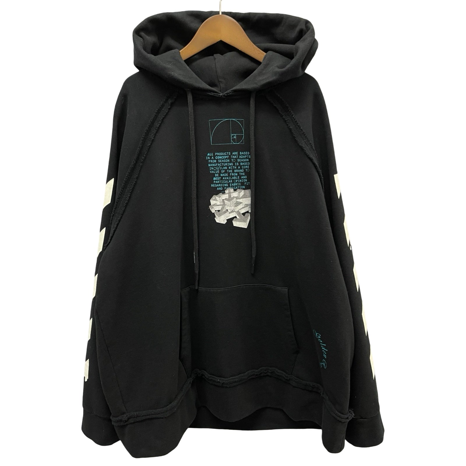 OFF-WHITE 2020SS Dripping Arrows In Comp Hoodie Pullover Hoodie OMBB057R20E30005 Size M