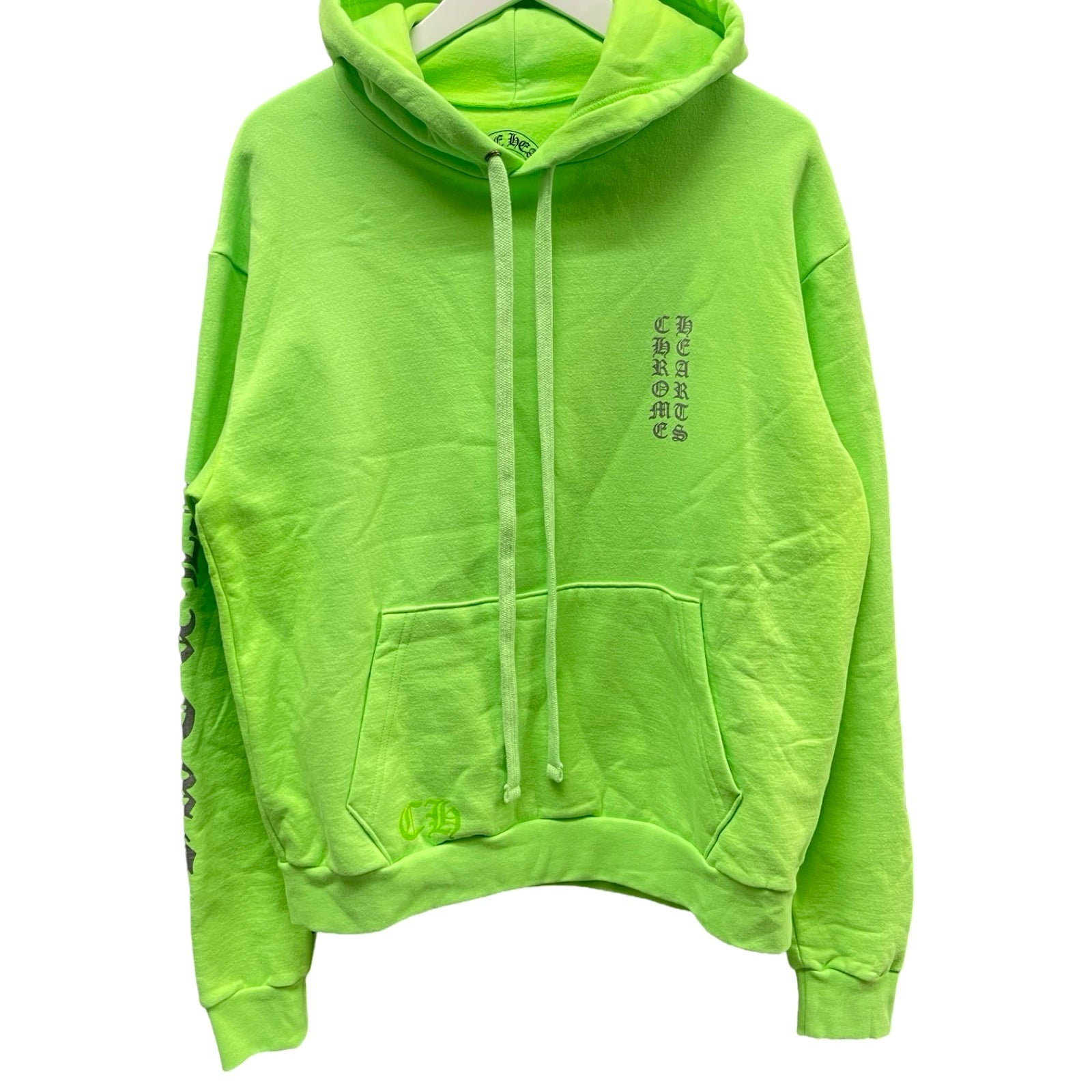 CHROME HEARTS Miami Limited Vertical Logo Pullover Hoodie Size XS