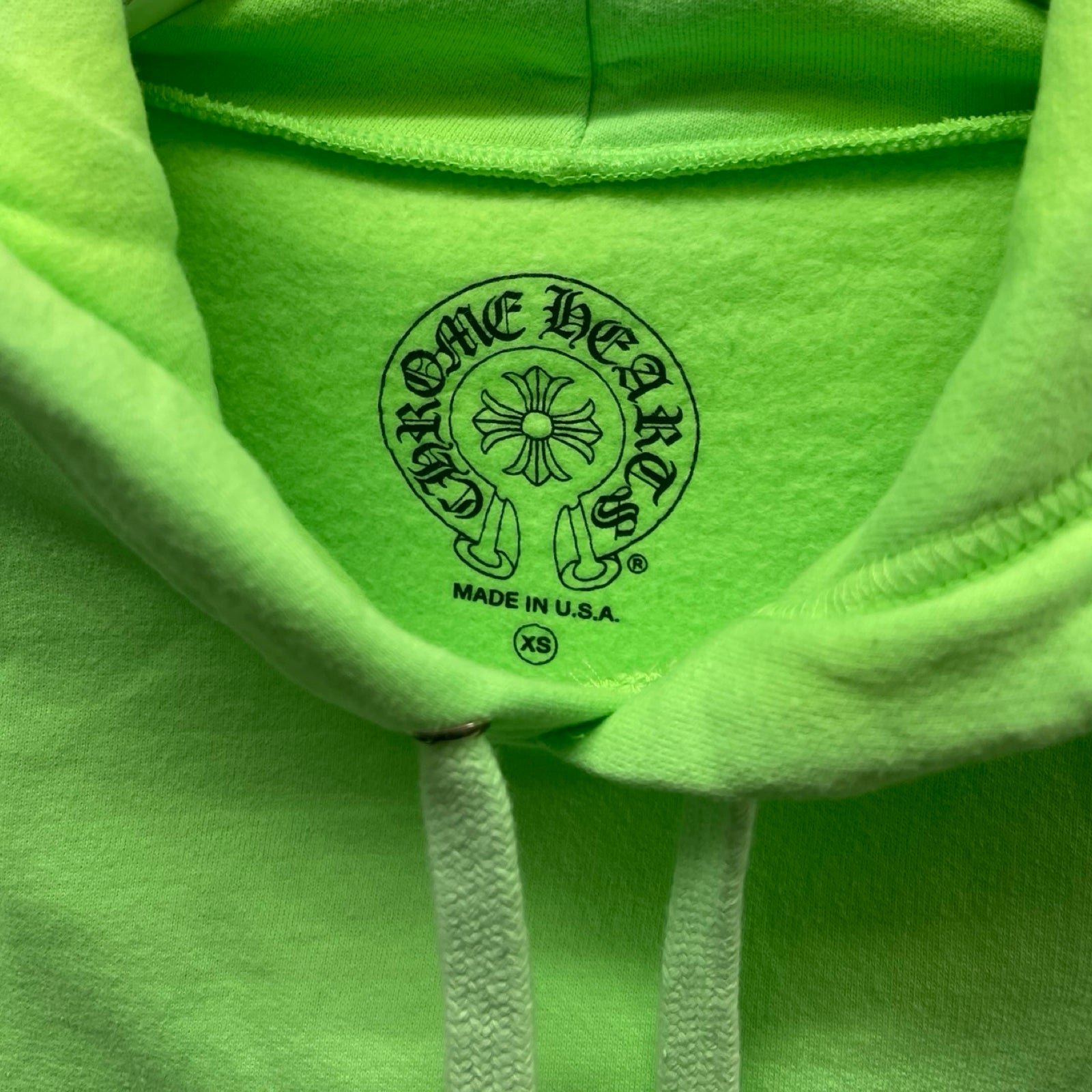 CHROME HEARTS Miami Limited Vertical Logo Pullover Hoodie Size XS