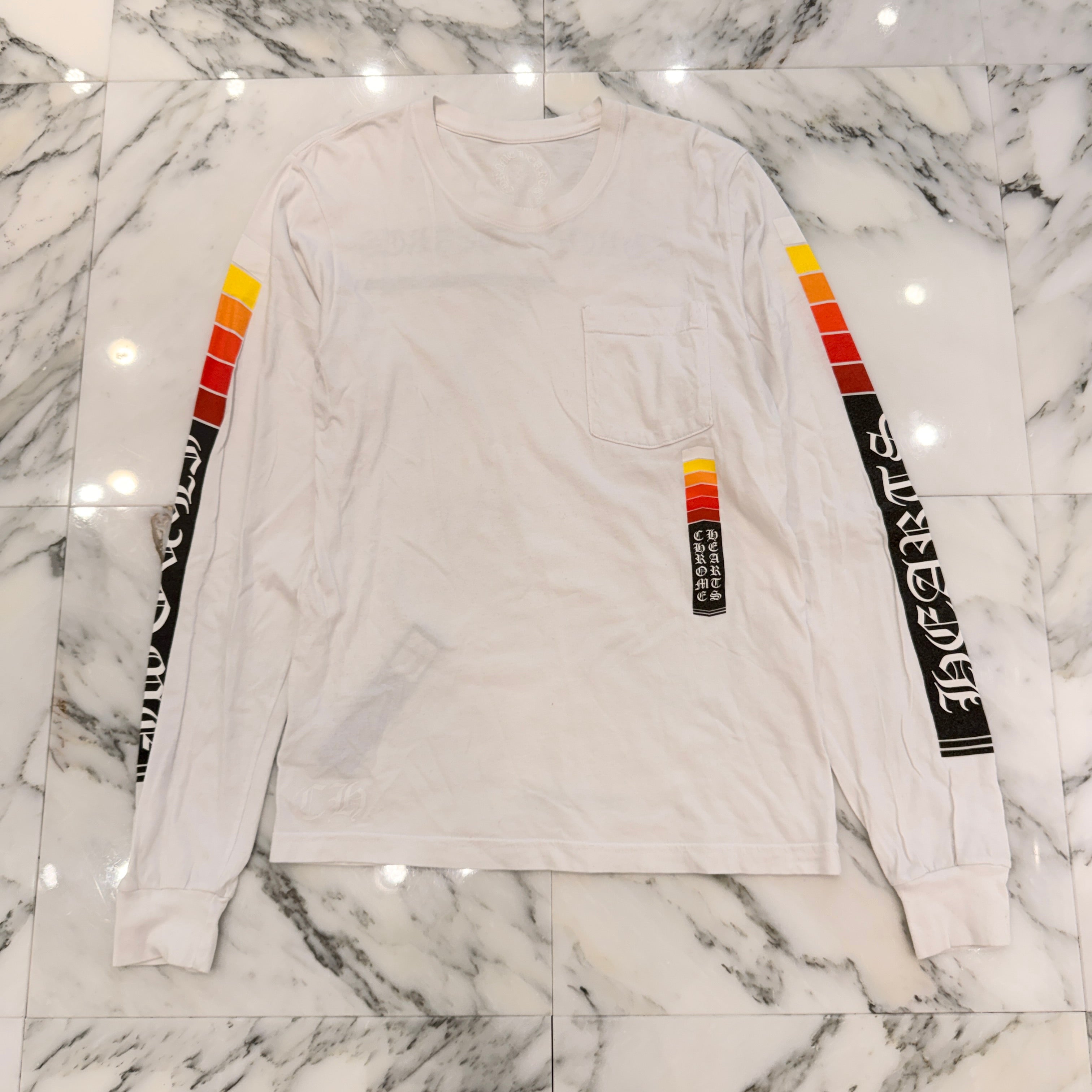 CHROME HEARTS Neon Bar Logo Long Sleeve Tee Size S クロムハーツ ネオンバー ロゴ ロングスリーブ Tシャツ サイズS