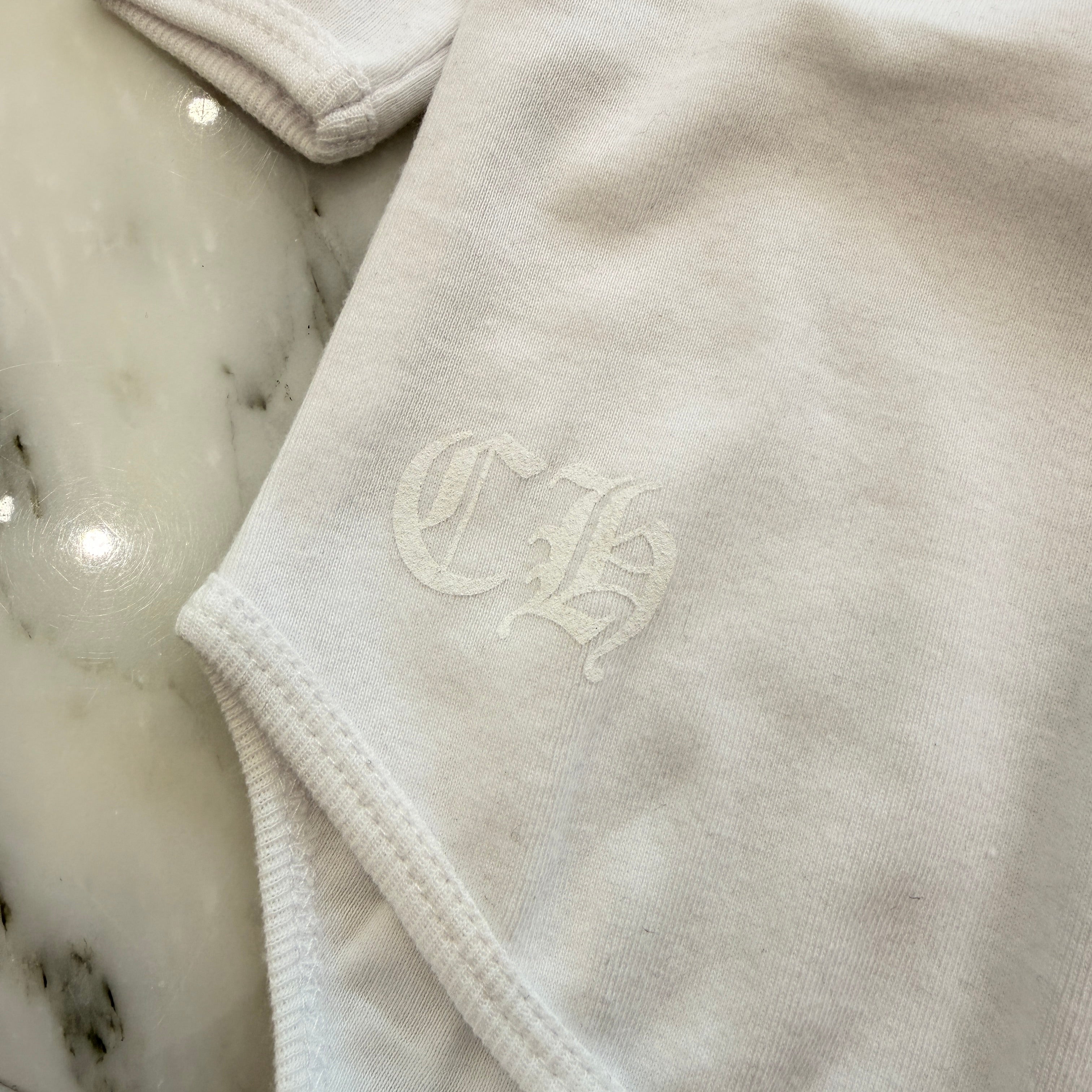 CHROME HEARTS Pink Back Scroll Label Logo Long Sleeve Size 12months クロムハーツ ピンクバックスクロールラベルロゴ 長袖ロンパース サイズ12months