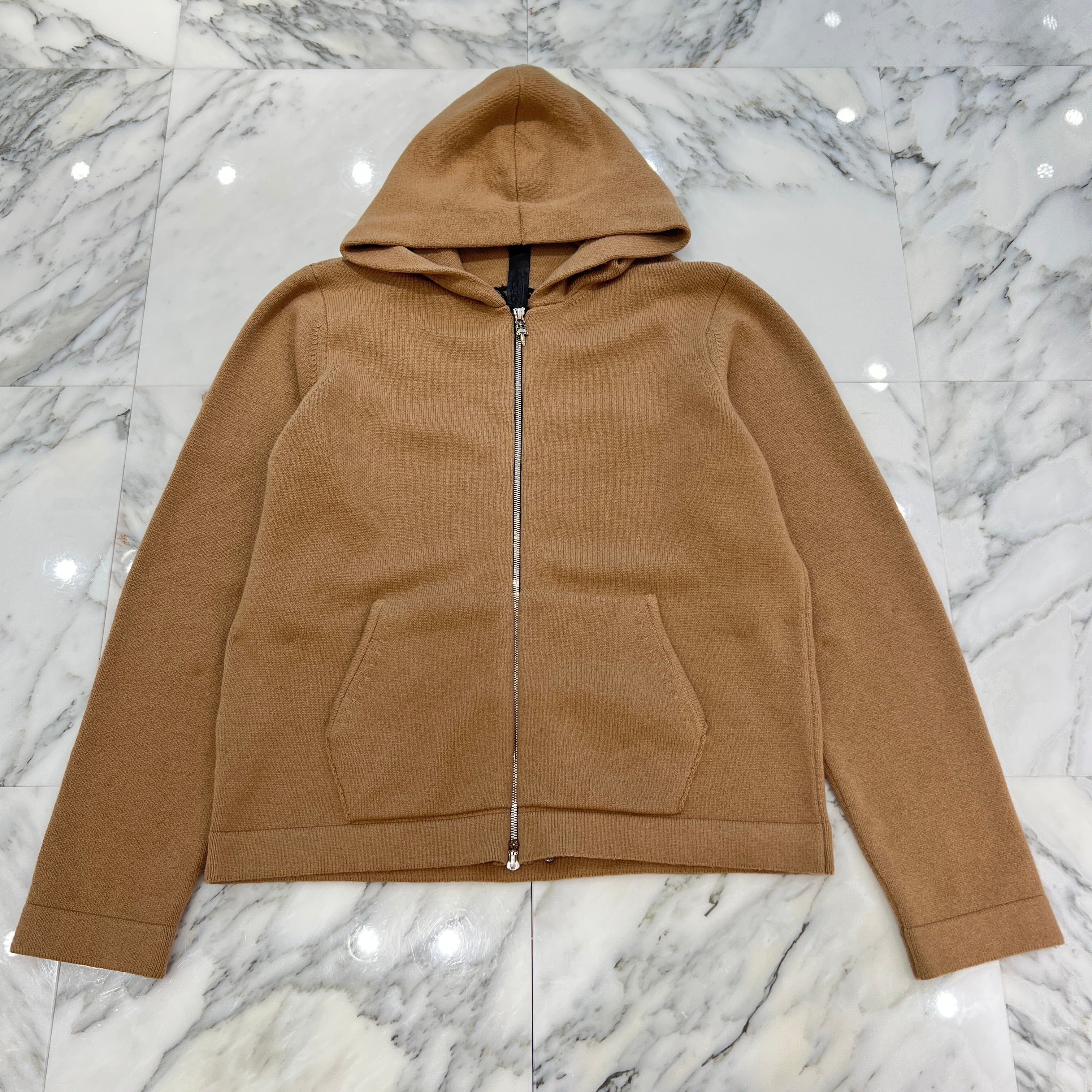 CHROME HEARTS Y NOT King Taco 3 Cemetery Cross Cashmere Zip Up Hoodie Size M クロムハーツ ワイノット キングタコ 3セメタリークロス カシミア ジップアップフーディー サイズM