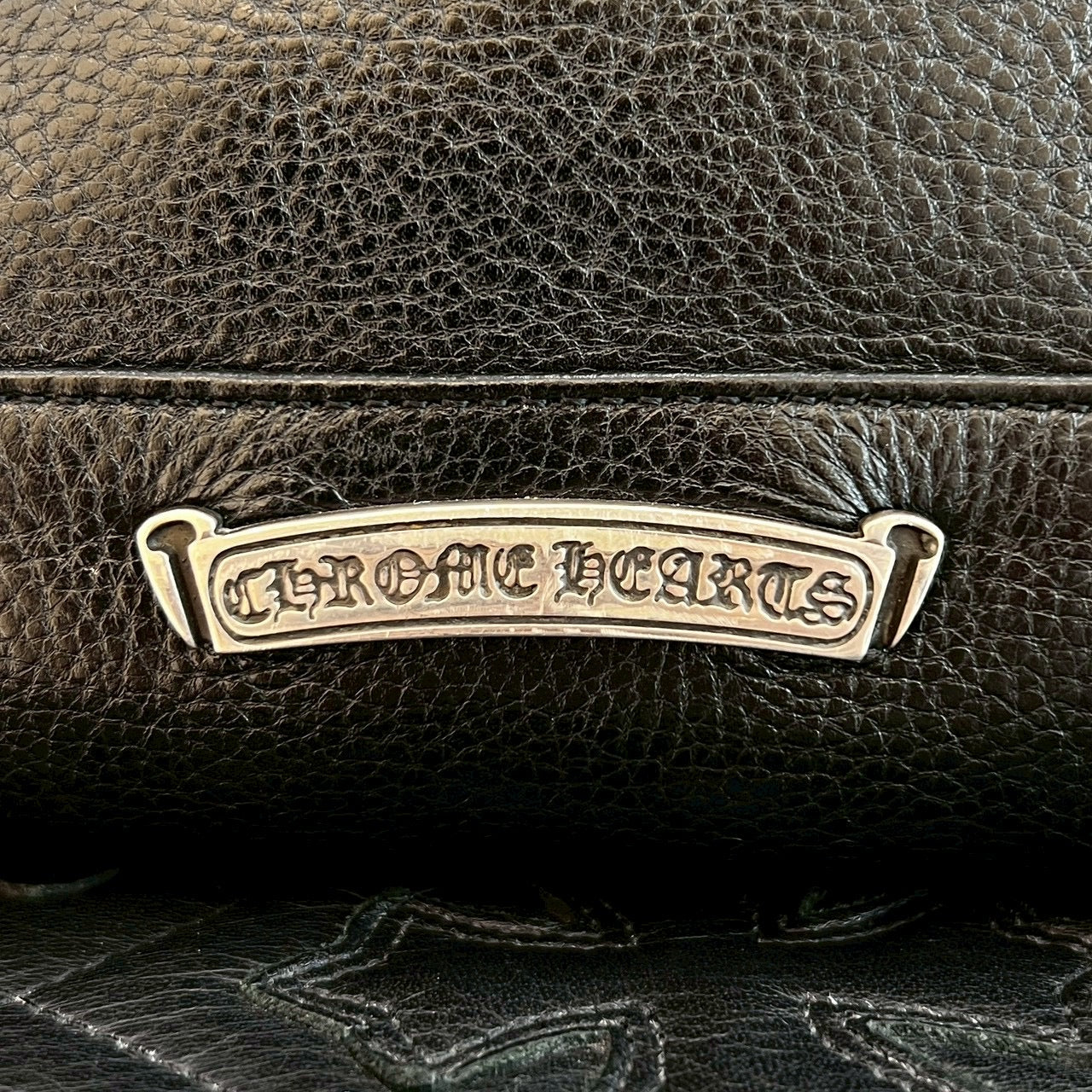 CHROME HEARTS Leather Tote Mini Bag クロムハーツ レザー トート ミニ バッグ