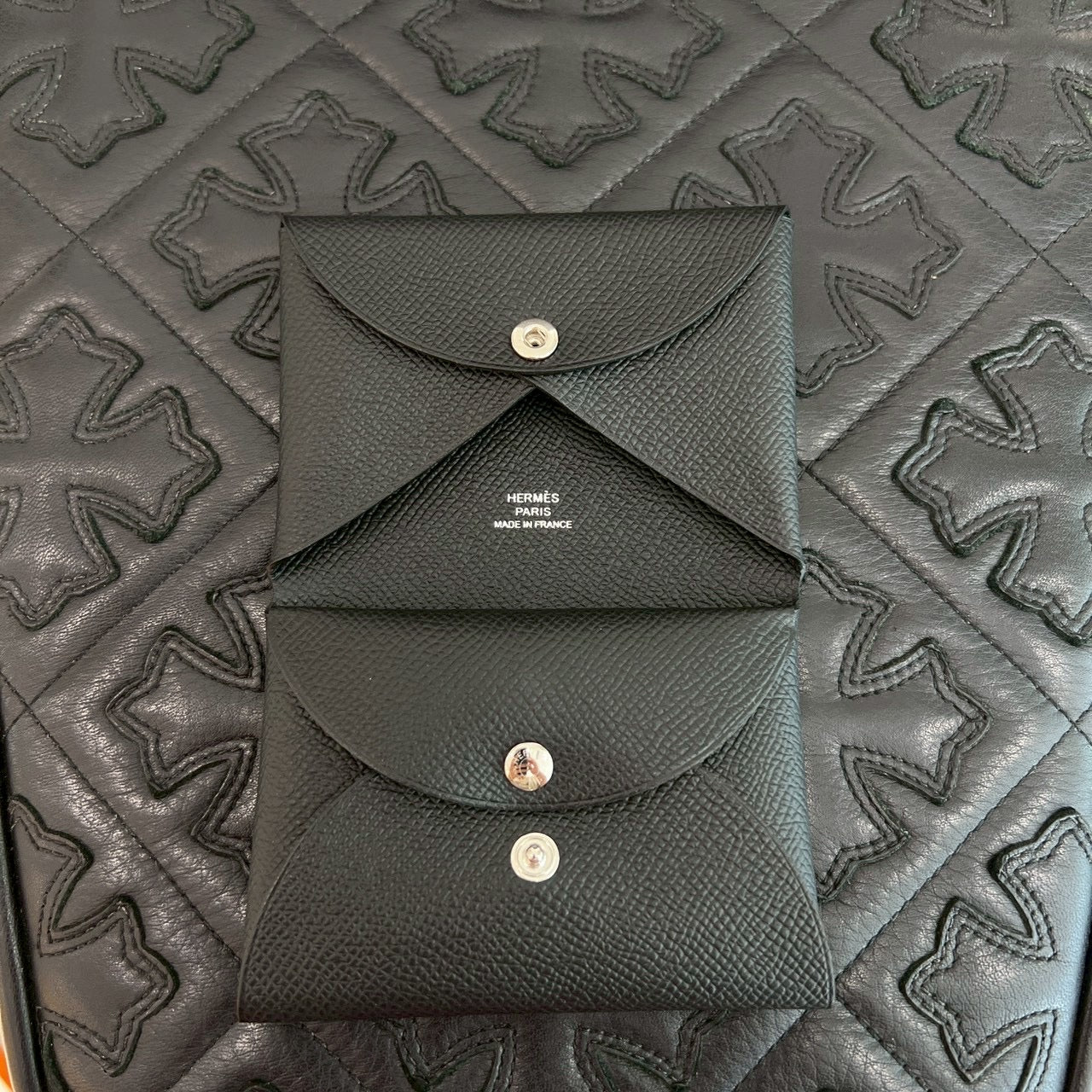 HERMES Calvi Duo Card Case "NOIR" B刻印 エルメス カルヴィデュオ カードケース "ノワール" B刻印