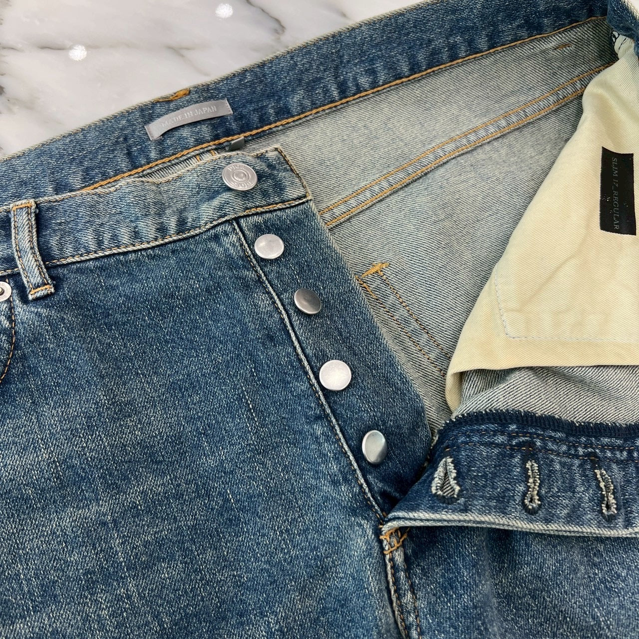 DIOR 2023SS ATELIER Embroidery Slim Fit Denim Pants 213DS15AY988 Size 34 ディオール アトリエ刺繍 スリムフィット デニムパンツ サイズ34