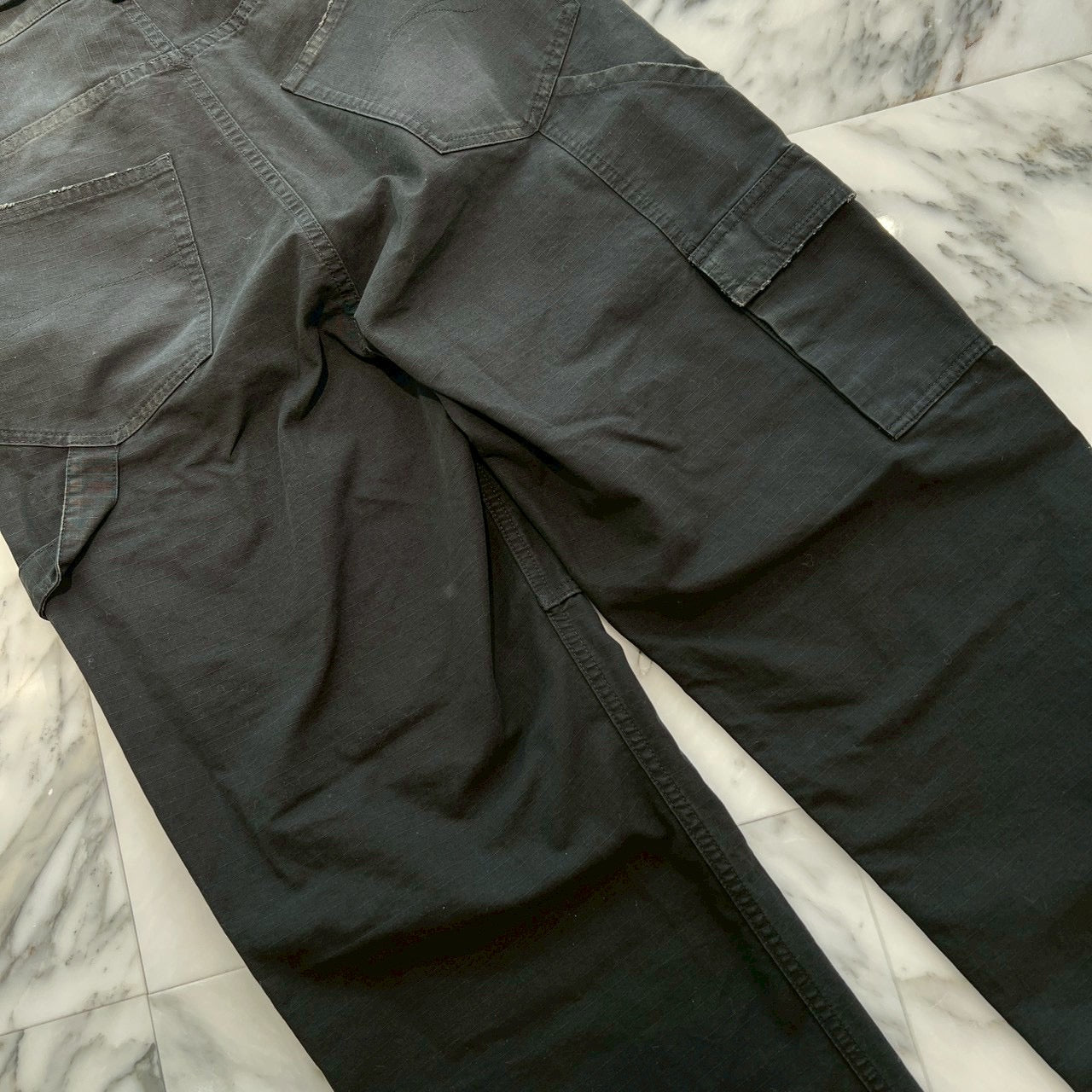 BALENCIAGA 2024AW Multi Pocket Cropped Skater Wide Cargo Pants