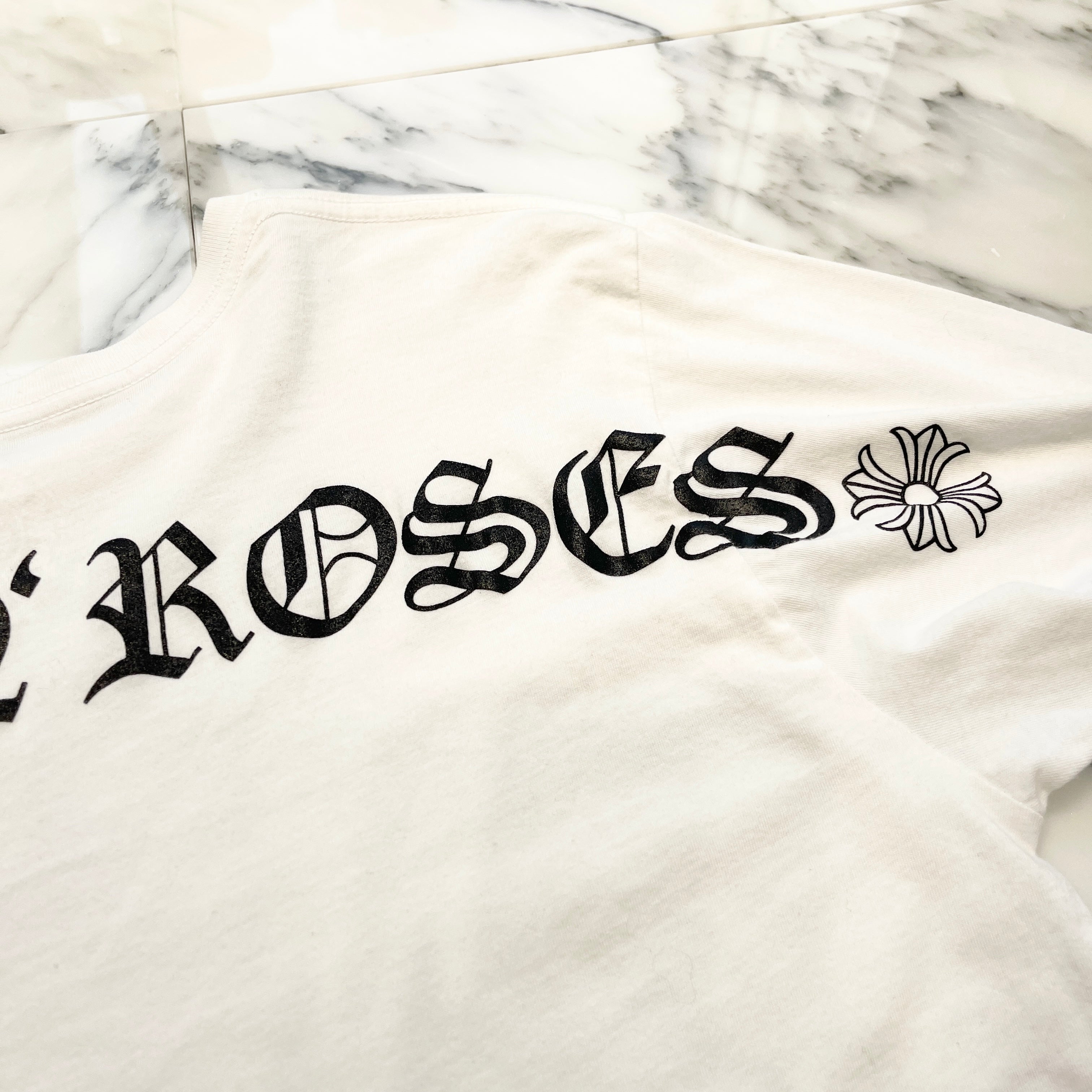 CHROME HEARTS × Guns N' Roses Cross Embroidery Long Sleeve Tee Size L クロムハーツ × ガンズアンドローゼス クロス刺繍 ロングスリーブTシャツ サイズL