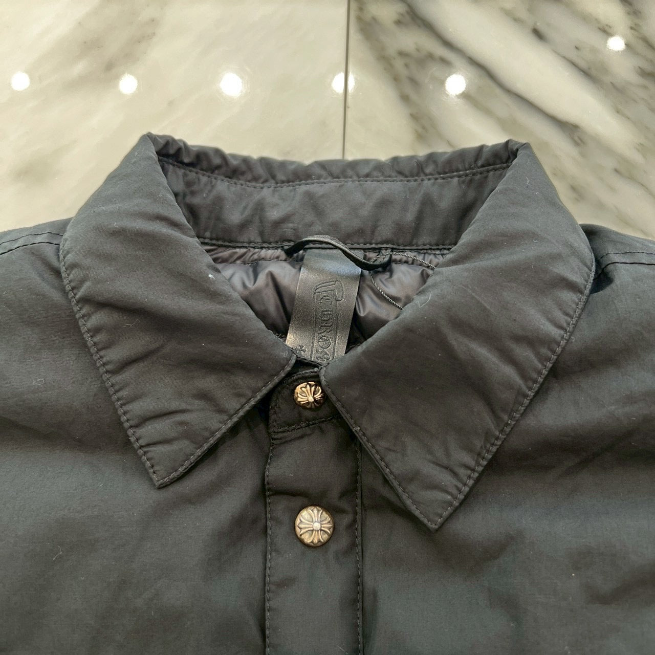 CHROME HEARTS YNOT Cross Ball Button Down Shirt Size XL クロムハーツ ワイノット クロスボールボタン ダウンシャツ サイズXL