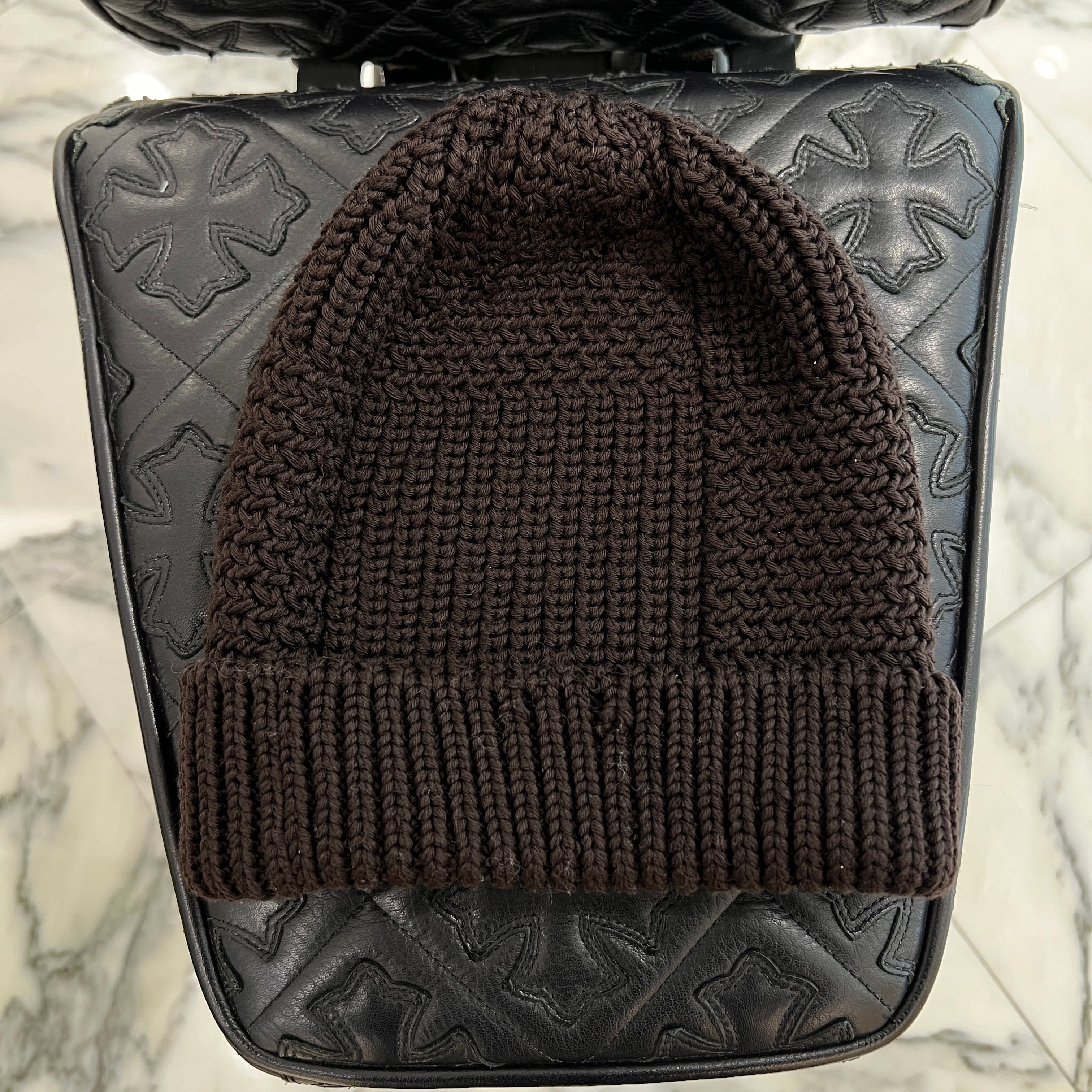 LOUIS VUITTON Logo Patch Wool Knit Beanie ルイヴィトン ロゴワッペンウールニットビーニー