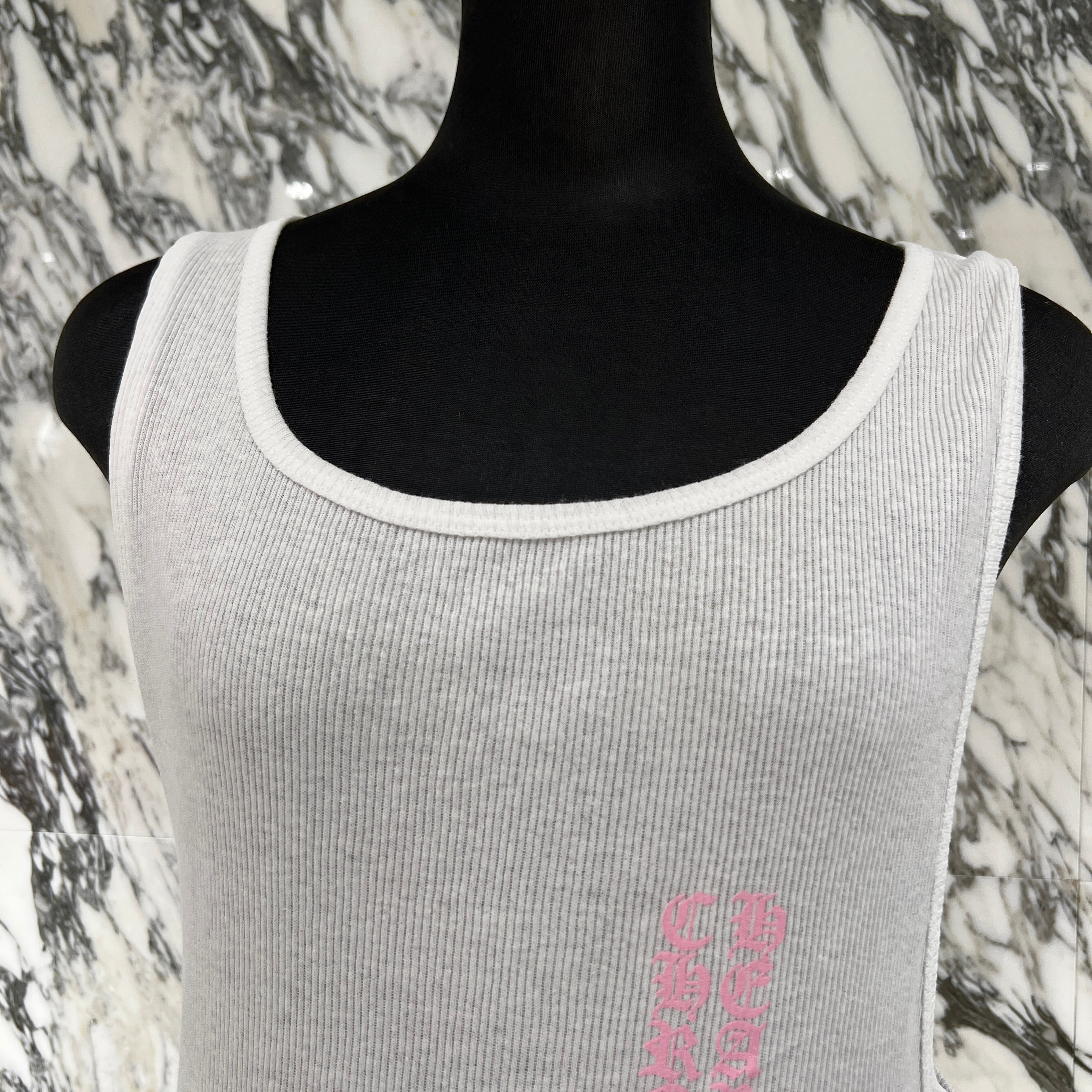 CHROME HEARTS 2025SS Vertical Side Logo Tank Top Size S クロム