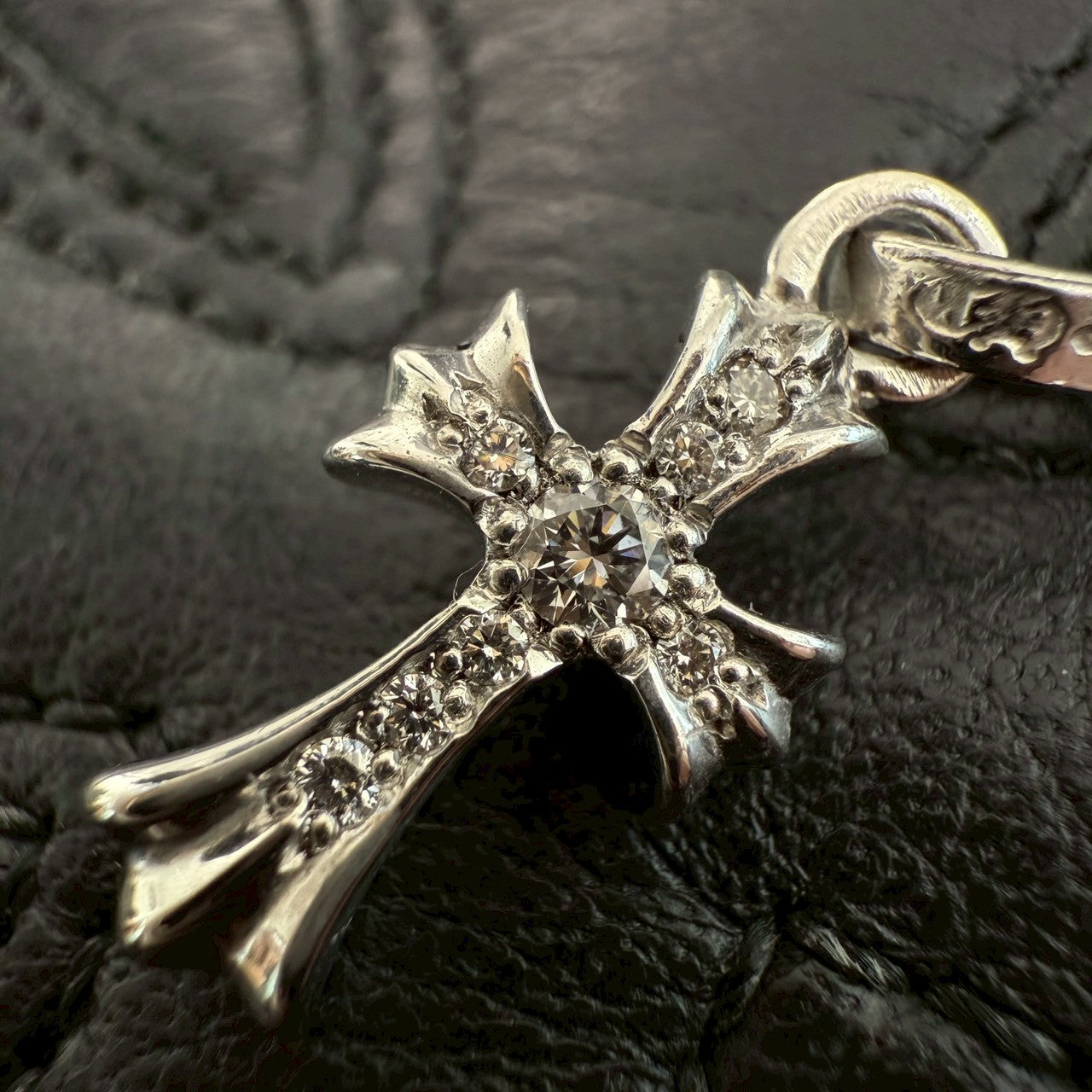 CHROME HEARTS 18K WG Baby Fat Charm Pave Diamond クロムハーツ 18K ホワイトゴールド ベビーファット チャーム パヴェダイヤ