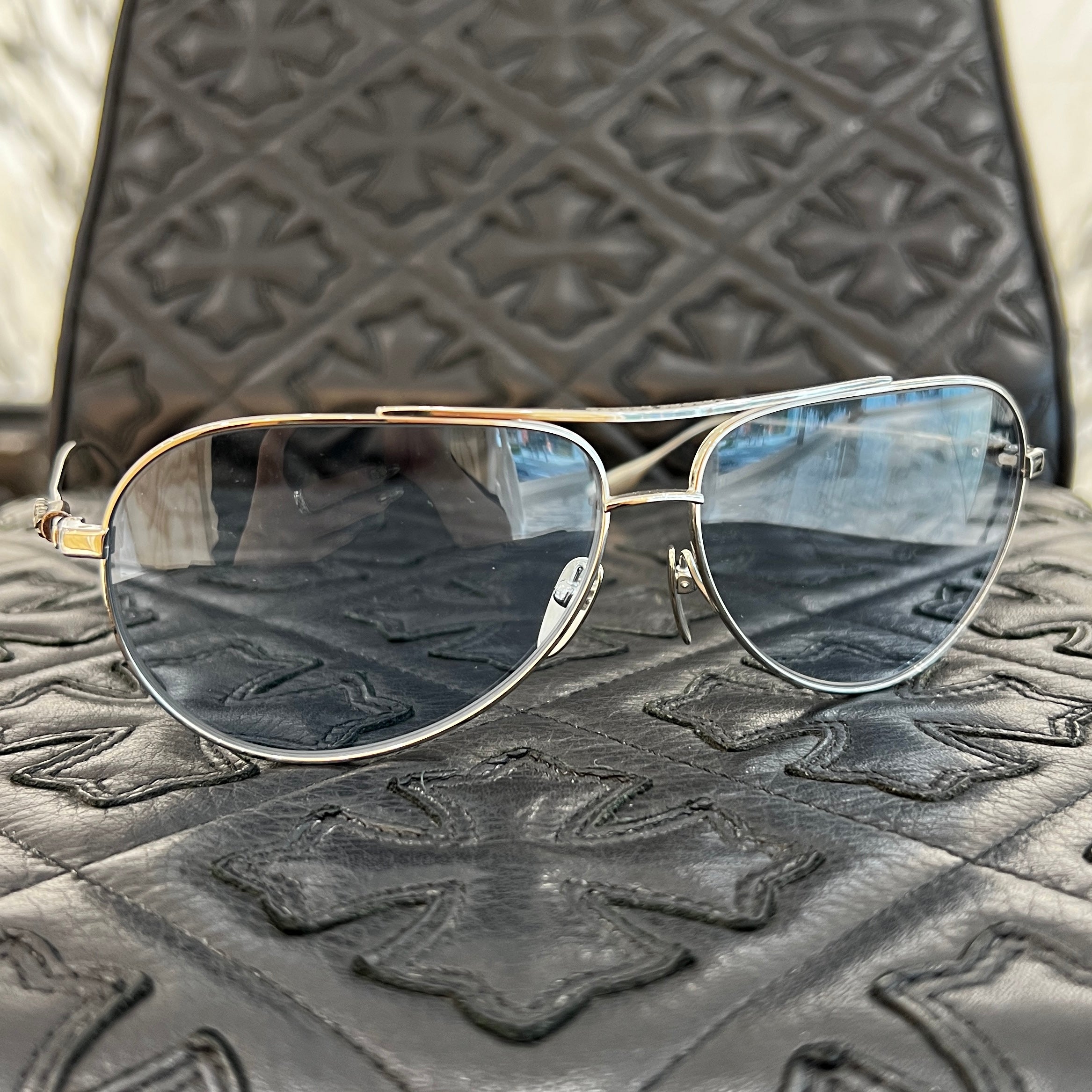 CHROME HEARTS STAINS IV Sunglasses Size 64口13-138 クロムハーツ ステイン IV サングラス サイズ64口13-138