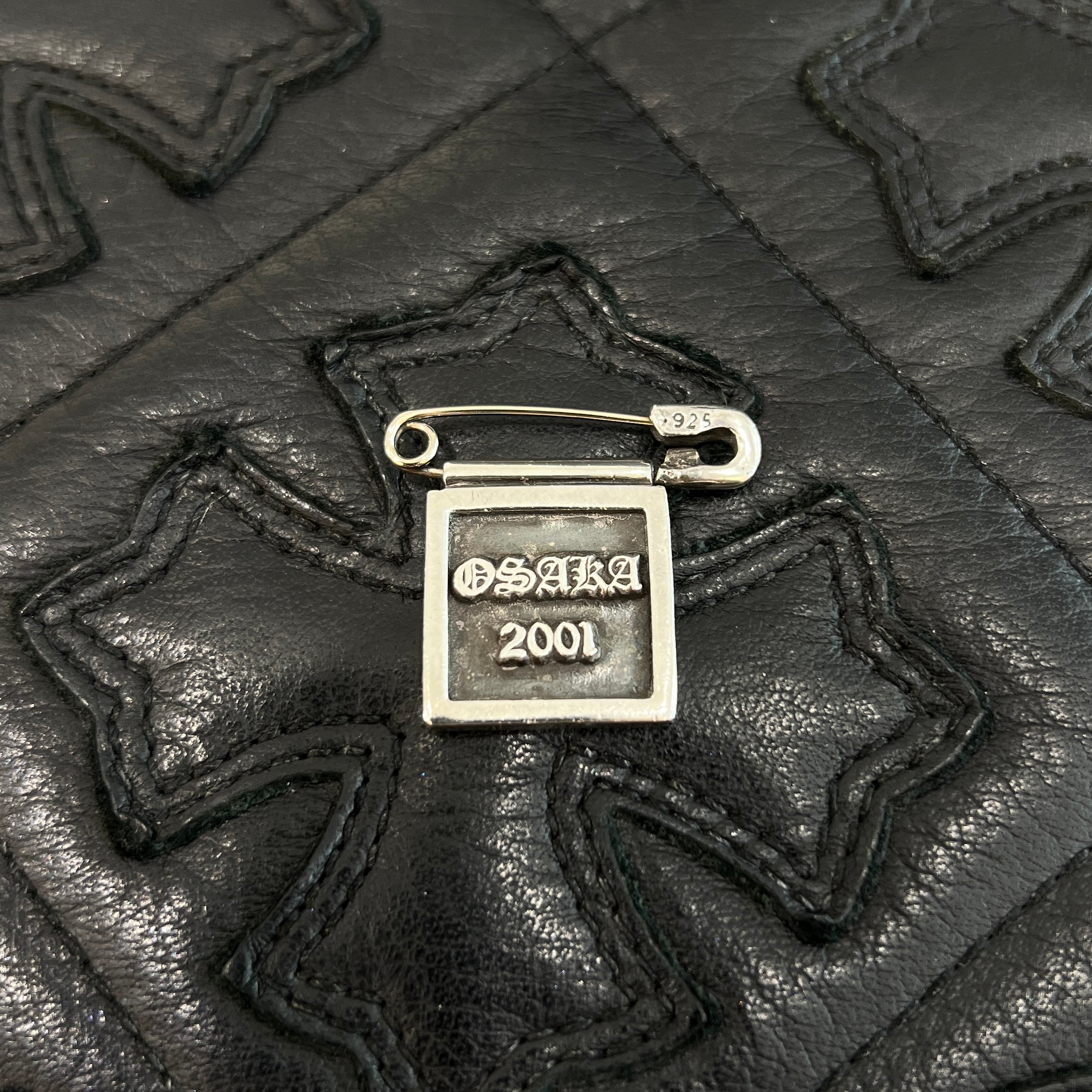 CHROME HEARTS OSAKA Limited Safety Pin Framed Pin Badge クロムハーツ 大阪限定 セーフティーピン フレームド ピンバッジ シルバー925