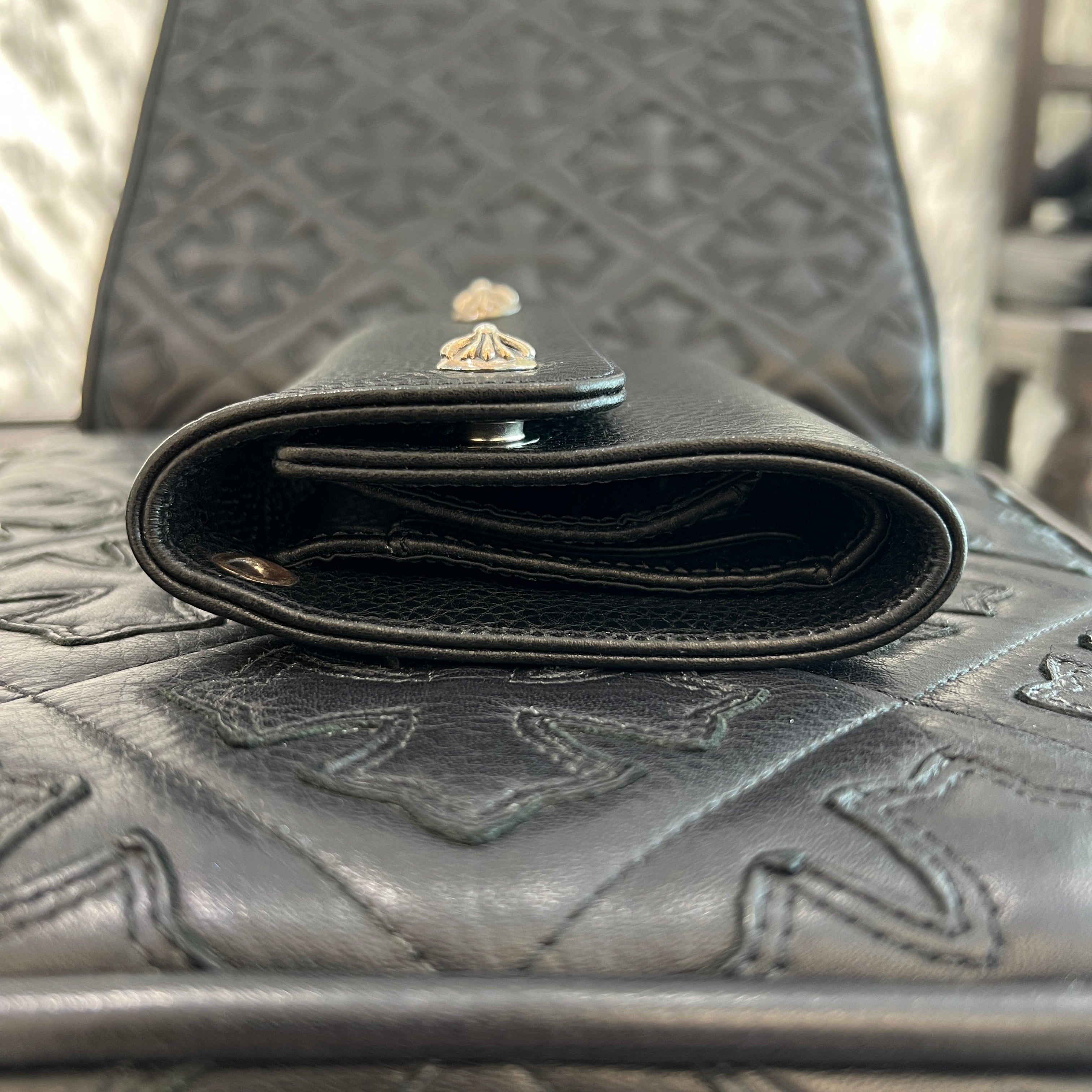 CHROME HEARTS Wave Mini Cross Ball Wallet クロムハーツ ウェーブ ミニ クロスボール ウォレット