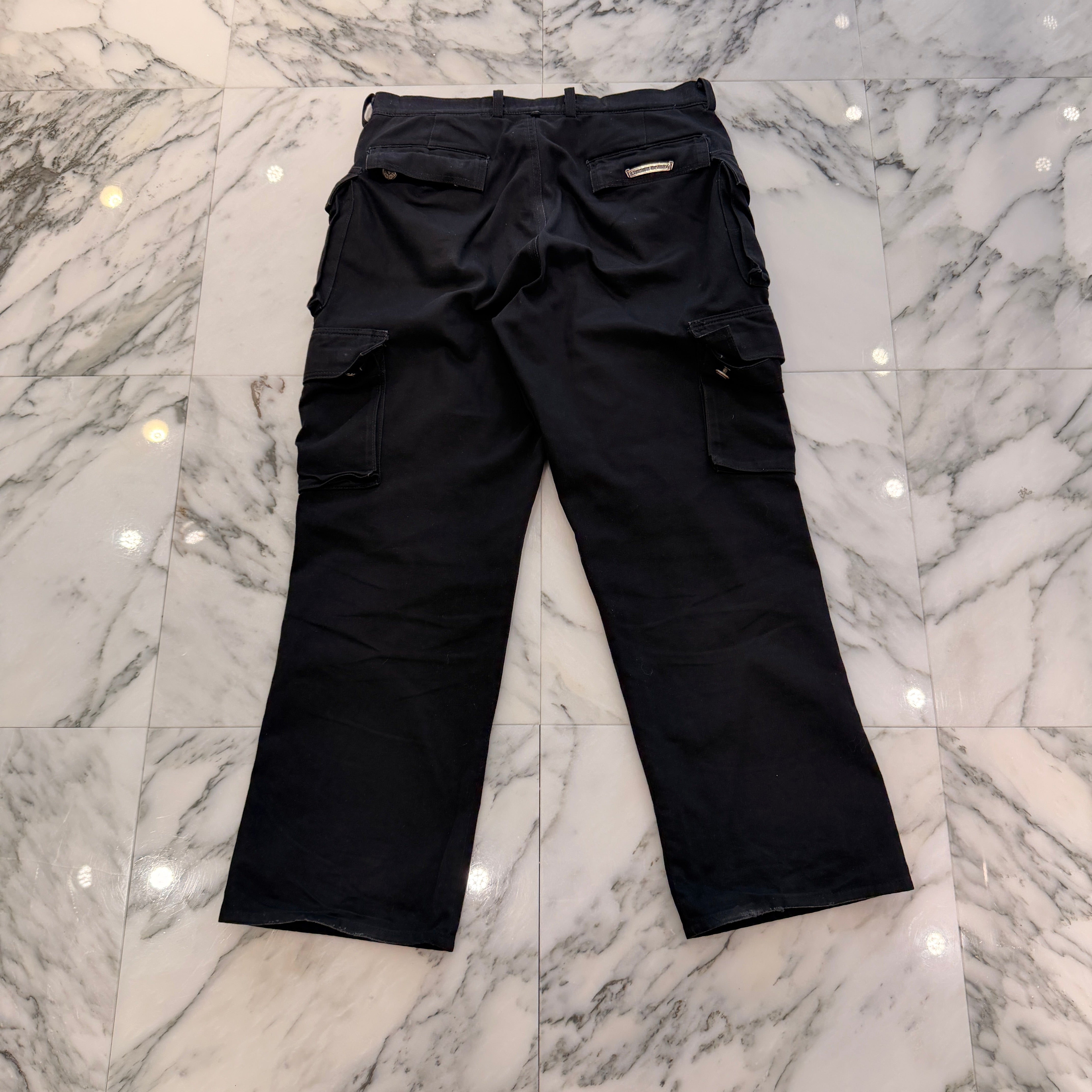CHROME HEARTS Fatigue Flare Knee Cargo Cotton Long Pants Size 33 クロムハーツ ファティーグ フレアニー カーゴ コットン ロングパンツ サイズ33