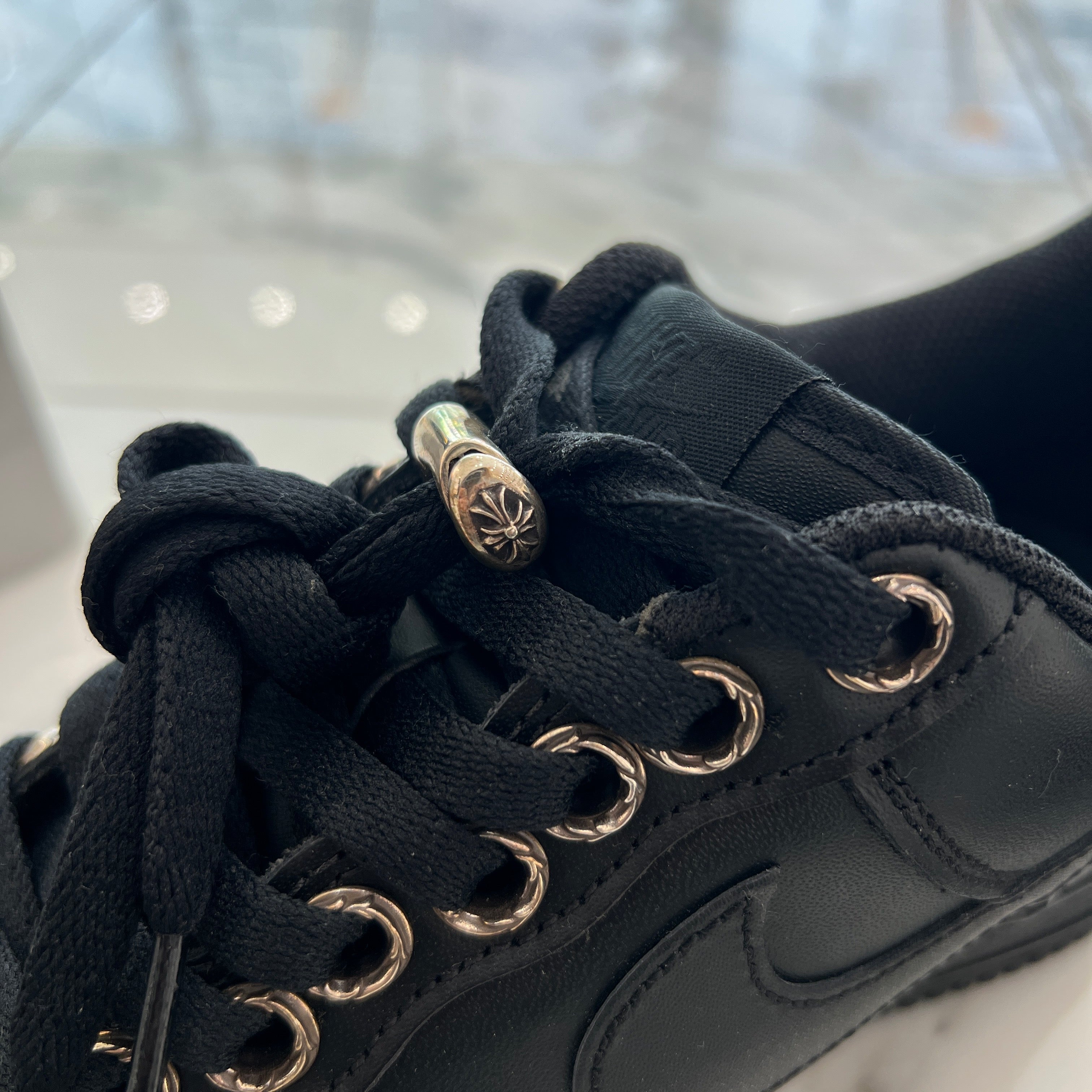 CHROME HEARTS × NIKE AIR FORCE 1 '07 Custom Leather Sneakers Size US10(28.0cm) クロムハーツ×ナイキ エアフォース1 '07 カスタム レザースニーカー サイズ US10(28.0cm)