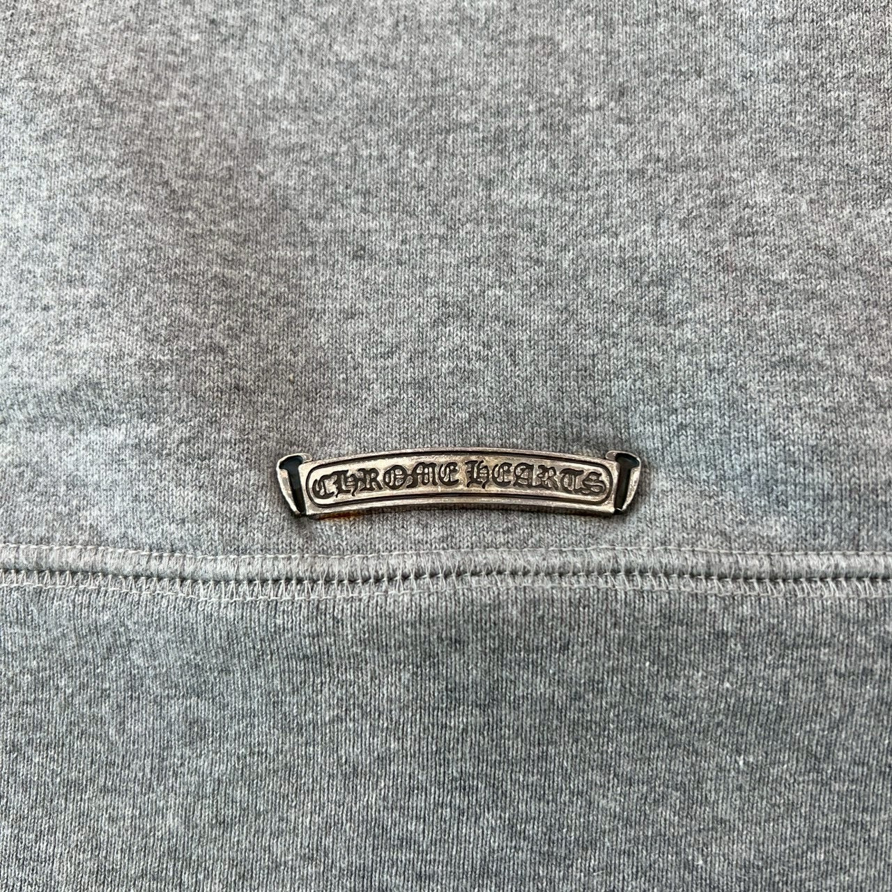 CHROME HEARTS Y NOT Cemetery Cross Leather Patch Pullover Hoodie Size XL クロムハーツ ワイノット セメタリークロス レザーパッチ プルオーバーフーディー サイズXL